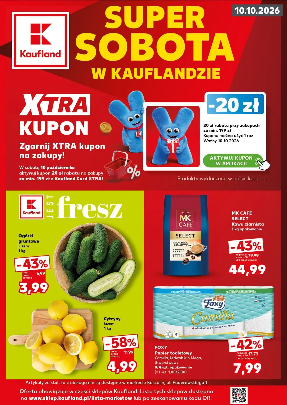kaufland - Aktualna gazetka Kaufland - Super Sobota ważna od 08.10.2026 do 10.10.2026