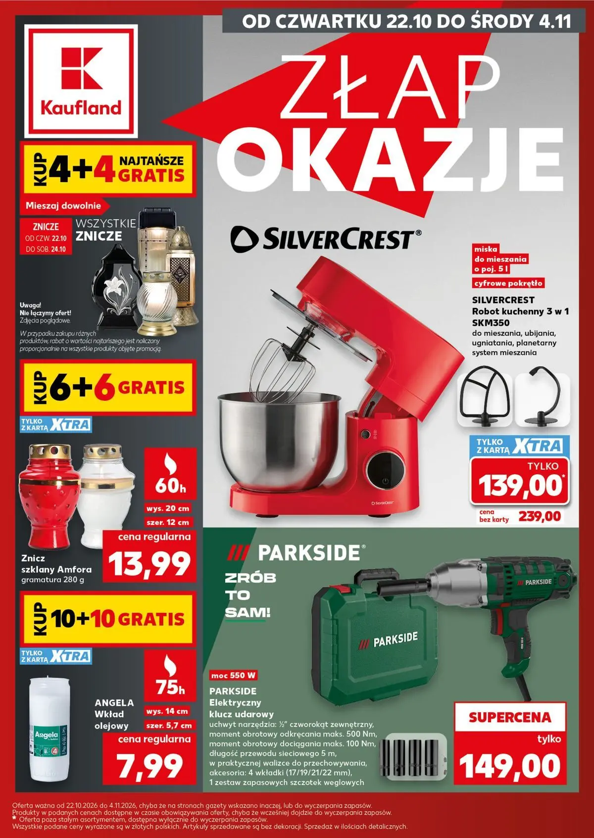 kaufland - Nowa gazetka Kaufland - Okazje ważna od 22.10.2026 do 04.11.2026