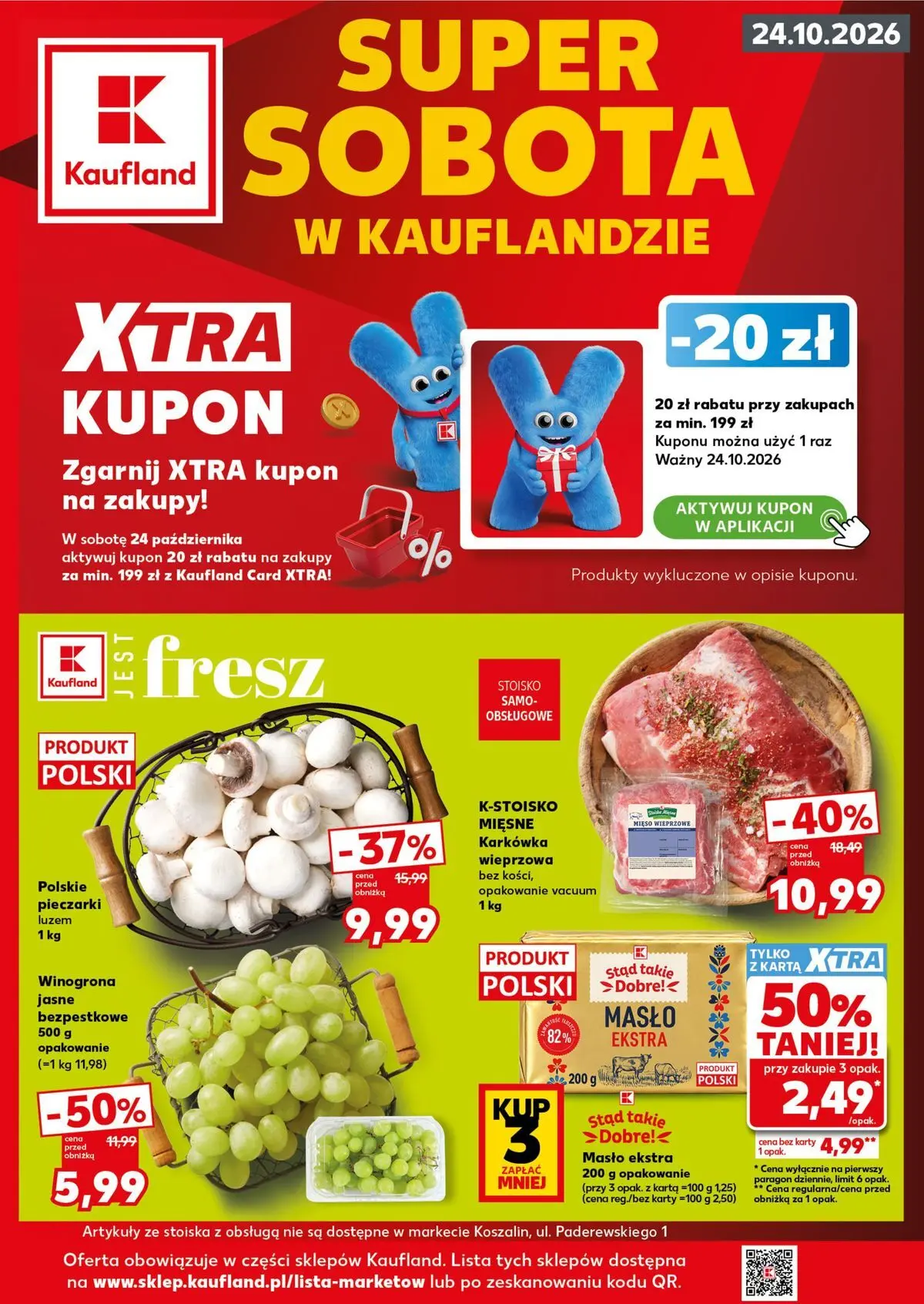 kaufland - Aktualna gazetka Kaufland - Super Sobota ważna od 22.10.2026 do 24.10.2026 - page: 1