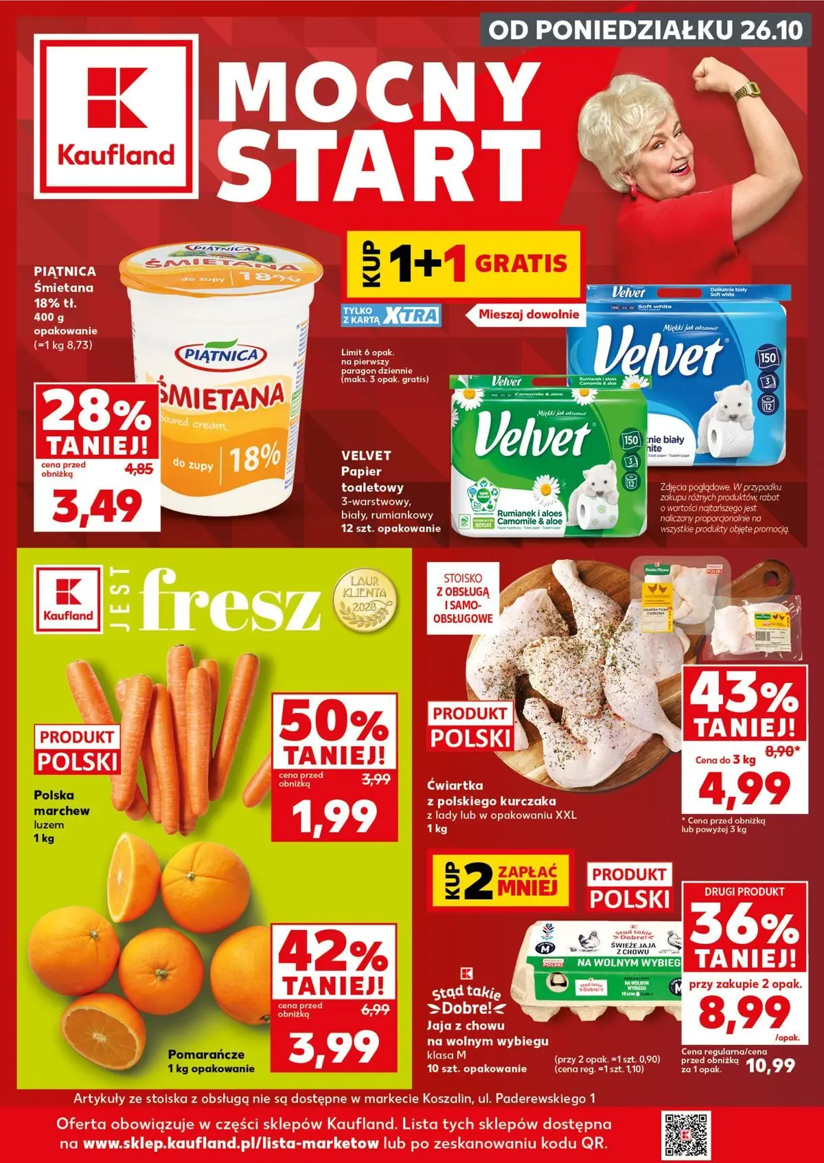 kaufland - Nowa gazetka Kaufland - Mocny Start ważna od 26.10.2026 do 28.10.2026 - page: 1