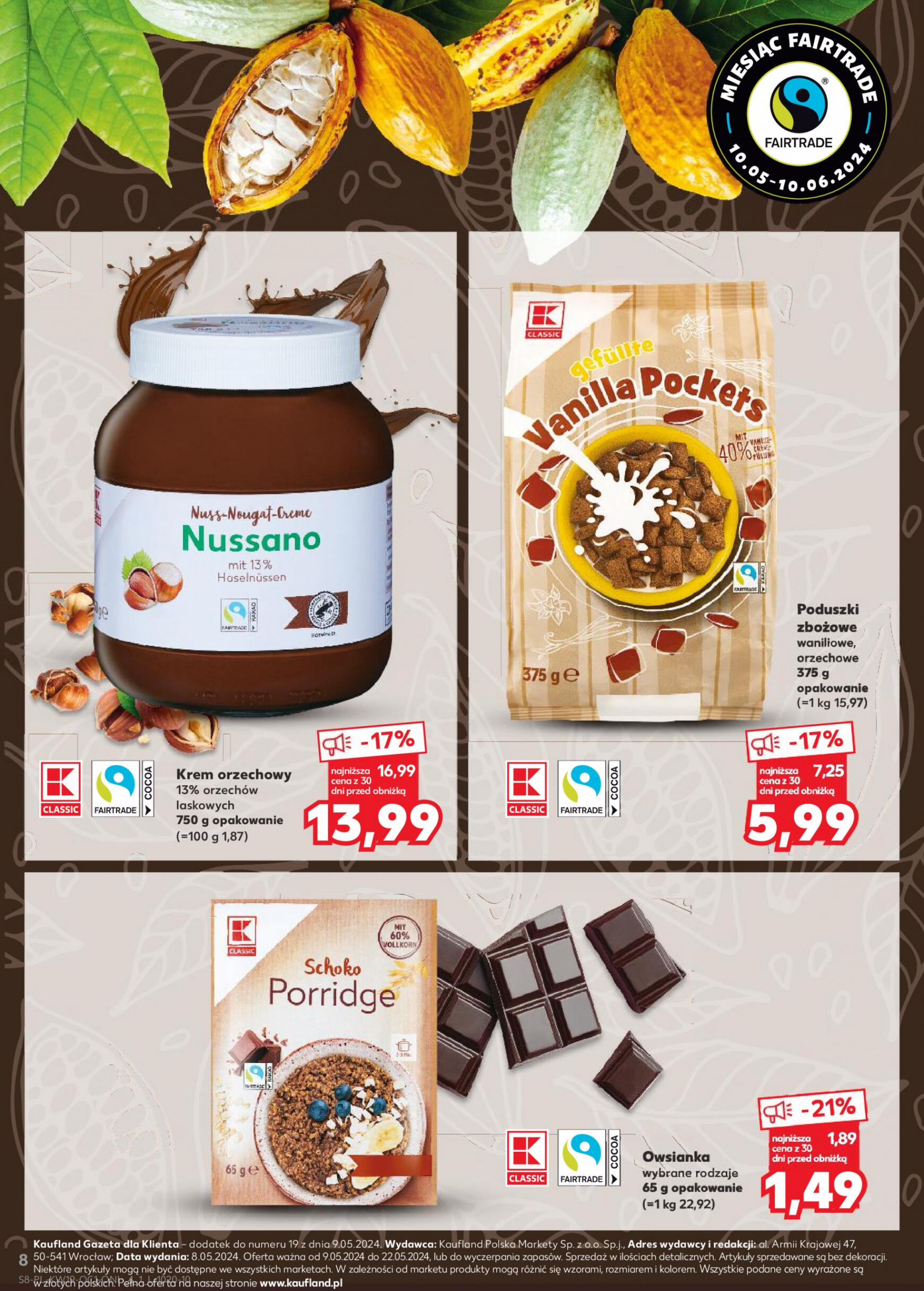 kaufland - Kaufland - Mesiąc Fairtrade gazetka aktualna ważna od 09.05. - 22.05. - page: 8