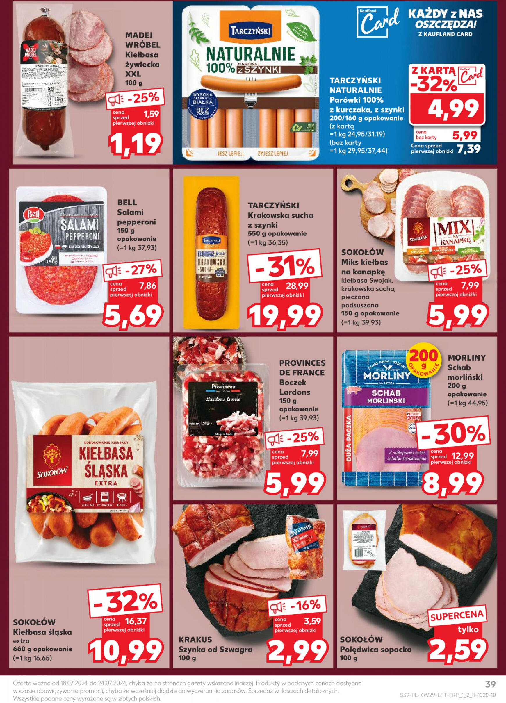 kaufland - Kaufland gazetka aktualna ważna od 18.07. - 24.07. - page: 39