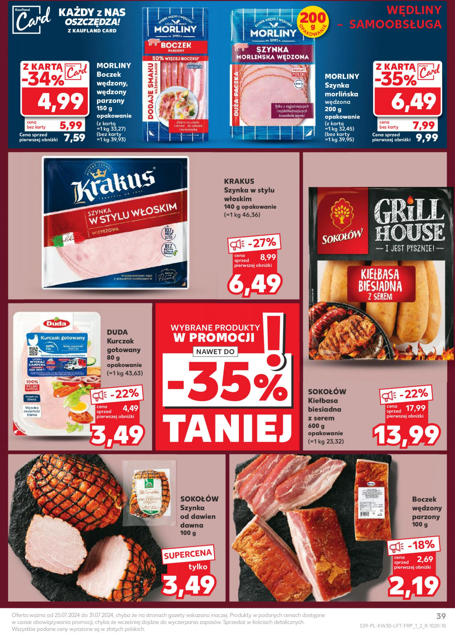 kaufland - Kaufland gazetka aktualna ważna od 25.07. - 31.07. - page: 39