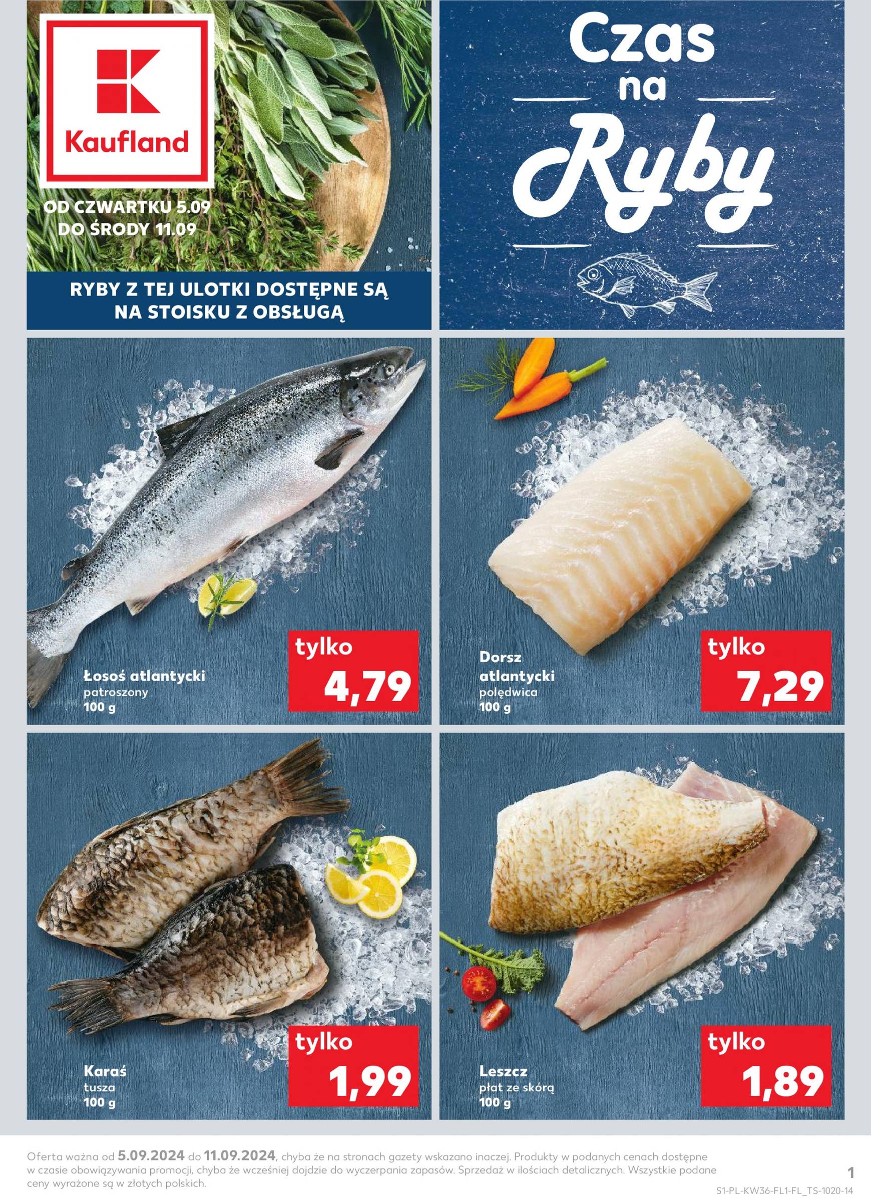 kaufland - Aktualna Kaufland - Czas na Ryby gazetka ważna od 05.09. - 11.09.