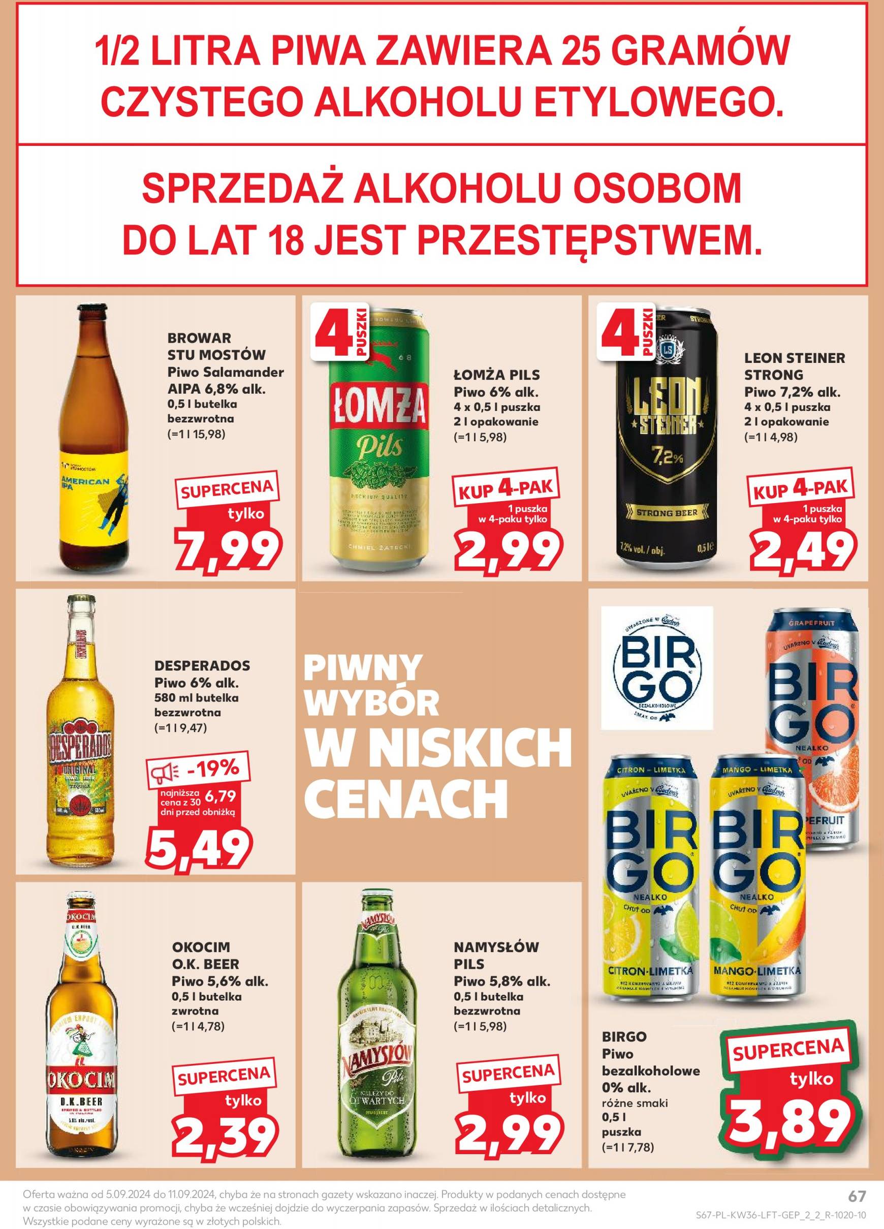 kaufland - Aktualna Kaufland gazetka ważna od 05.09. - 11.09. - page: 67