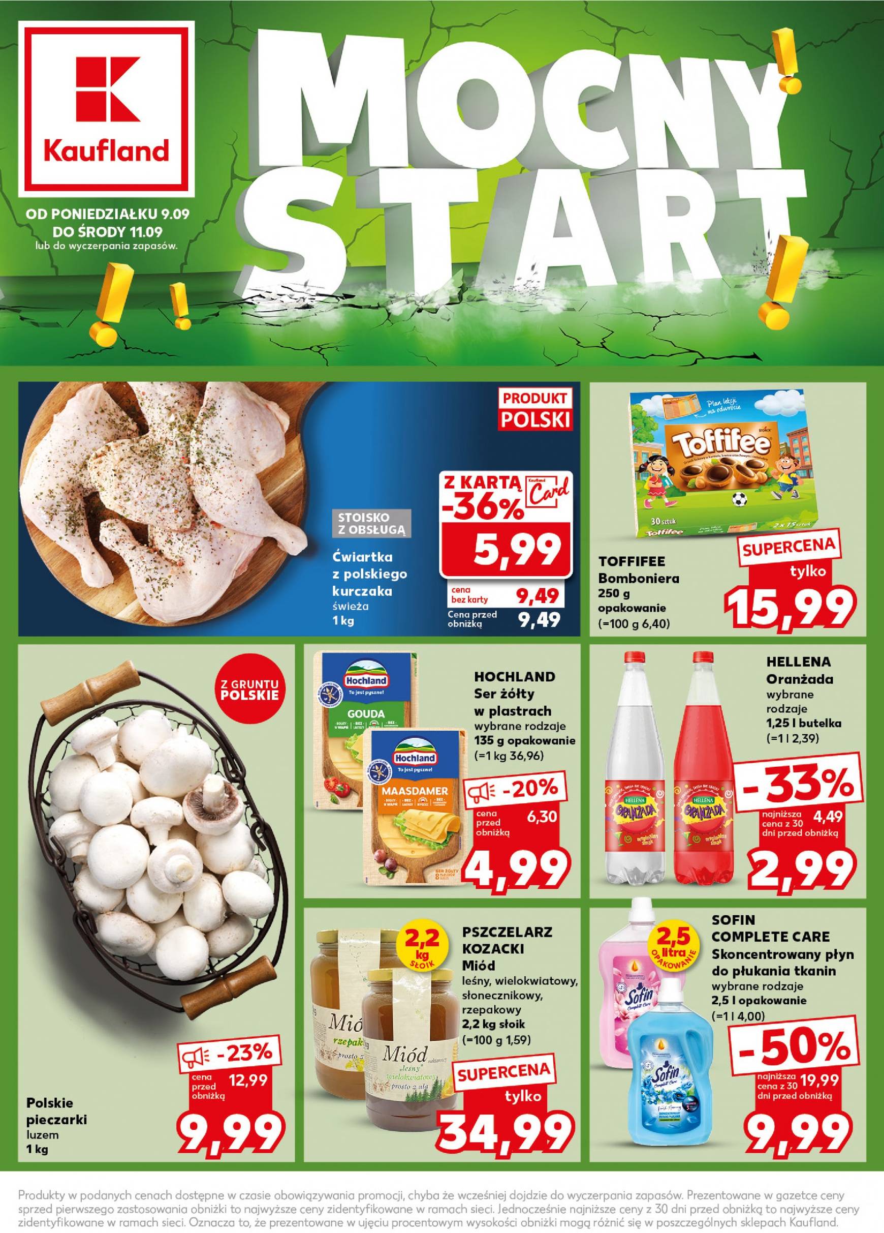 kaufland - Aktualna Kaufland - Mocny start gazetka ważna od 09.09. - 11.09. - page: 1