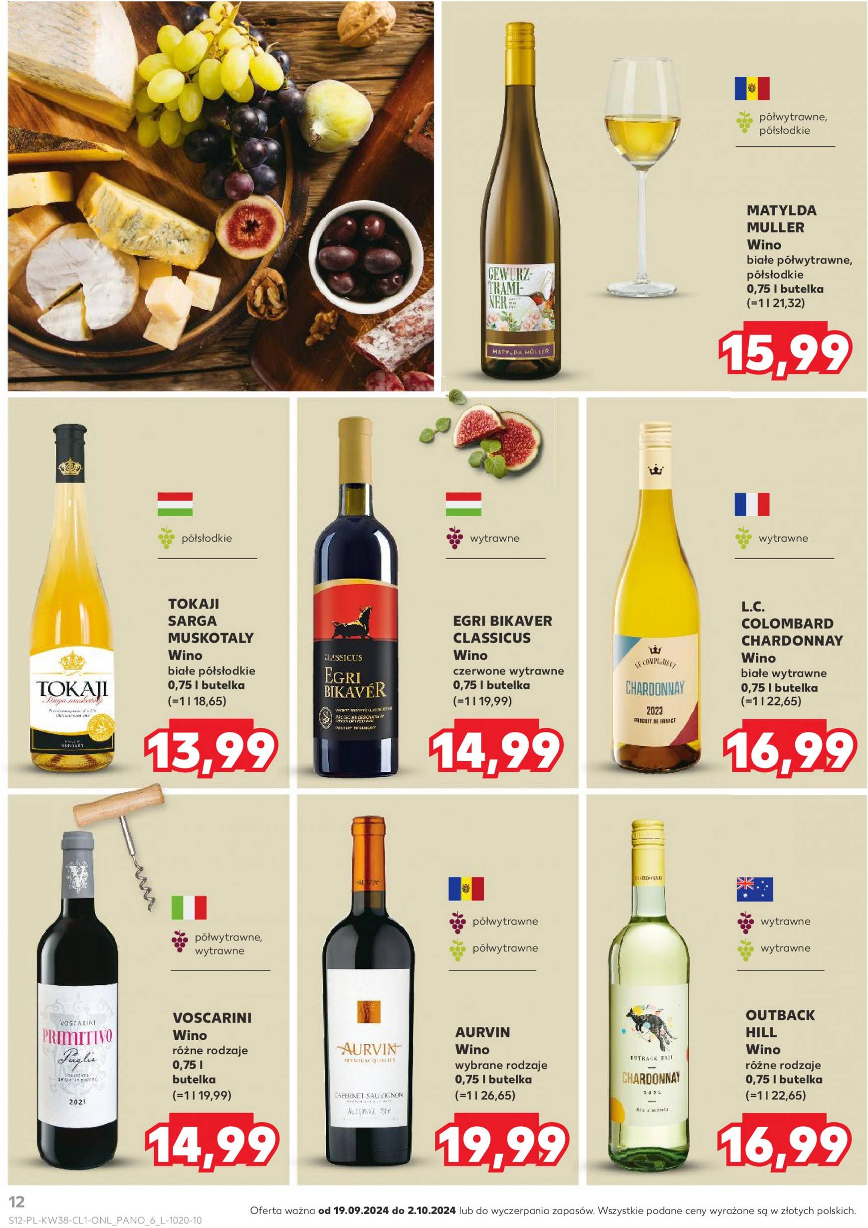 kaufland - Aktualna Kaufland - Barek gazetka ważna od 19.09. - 02.10. - page: 12