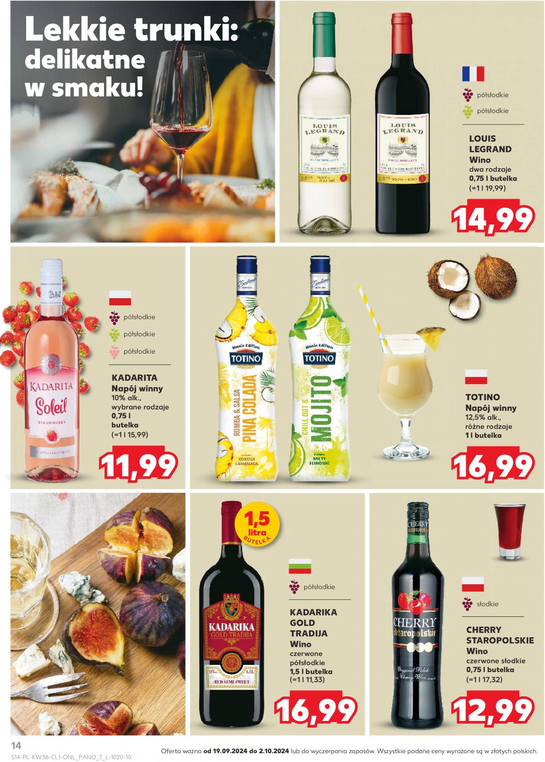 kaufland - Aktualna Kaufland - Barek gazetka ważna od 19.09. - 02.10. - page: 14