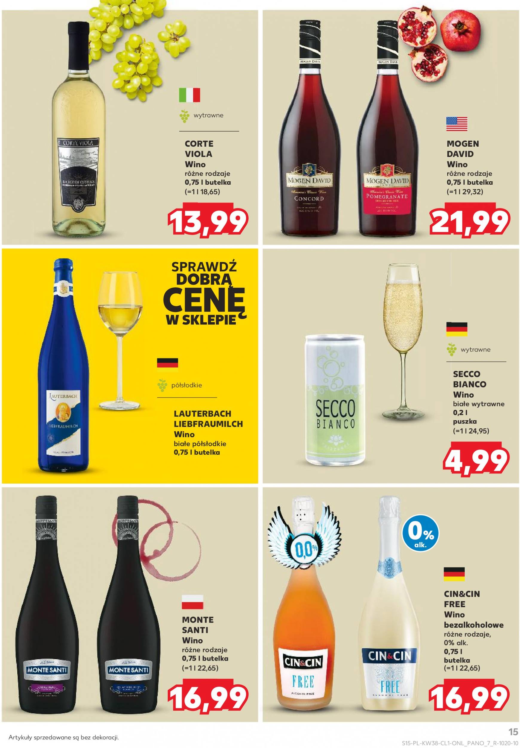 kaufland - Aktualna Kaufland - Barek gazetka ważna od 19.09. - 02.10. - page: 15