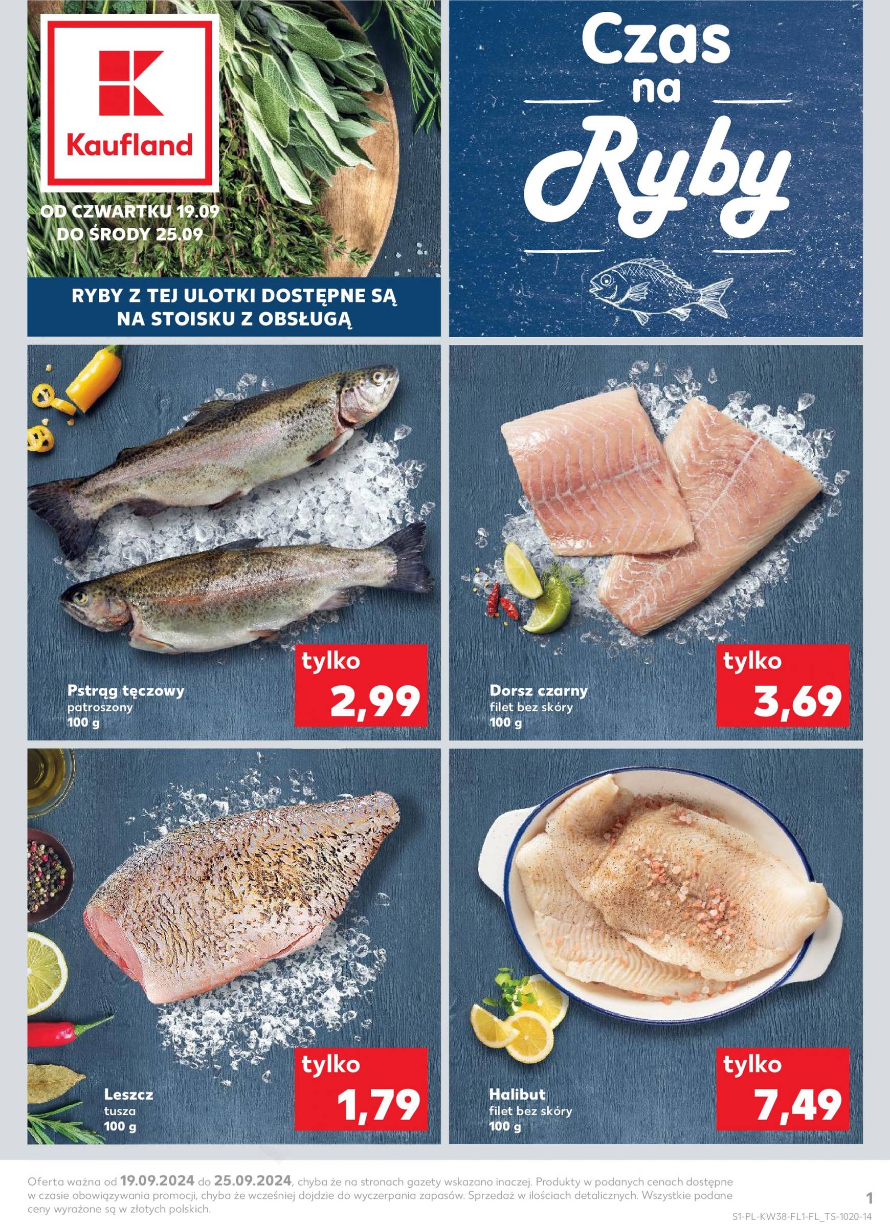 kaufland - Aktualna Kaufland - Czas na Ryby gazetka ważna od 19.09. - 25.09.