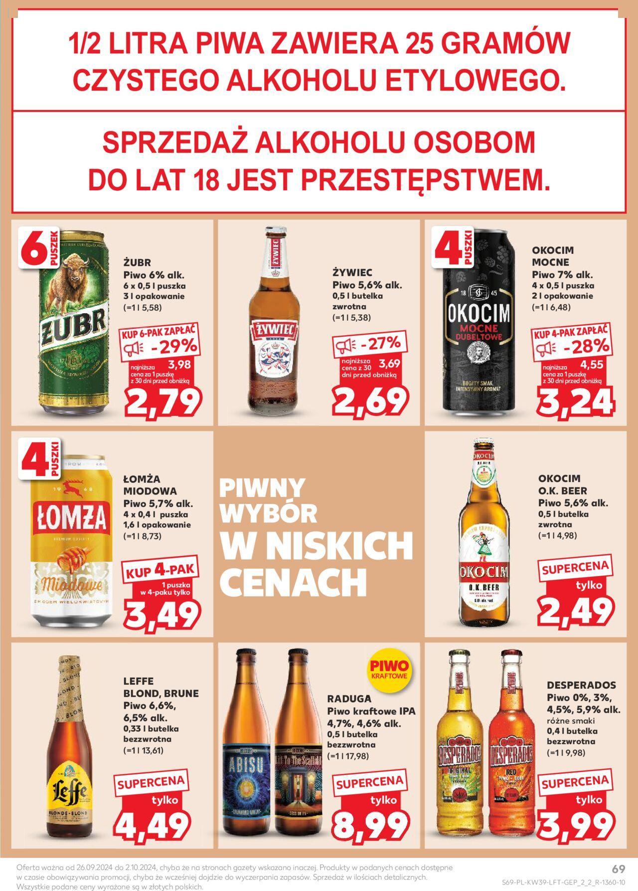 kaufland - Kaufland gazetka - Szczecinek 26.09.2024 - 02.10.2024 - page: 69