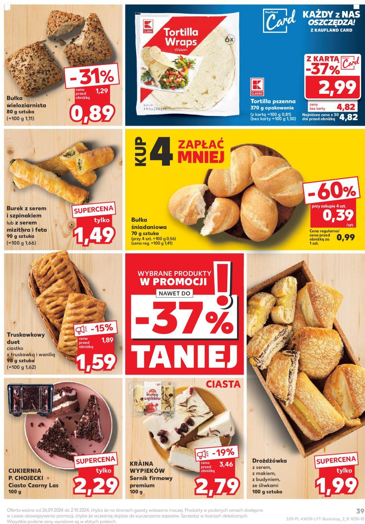 kaufland - Kaufland gazetka - Szczecinek 26.09.2024 - 02.10.2024 - page: 39