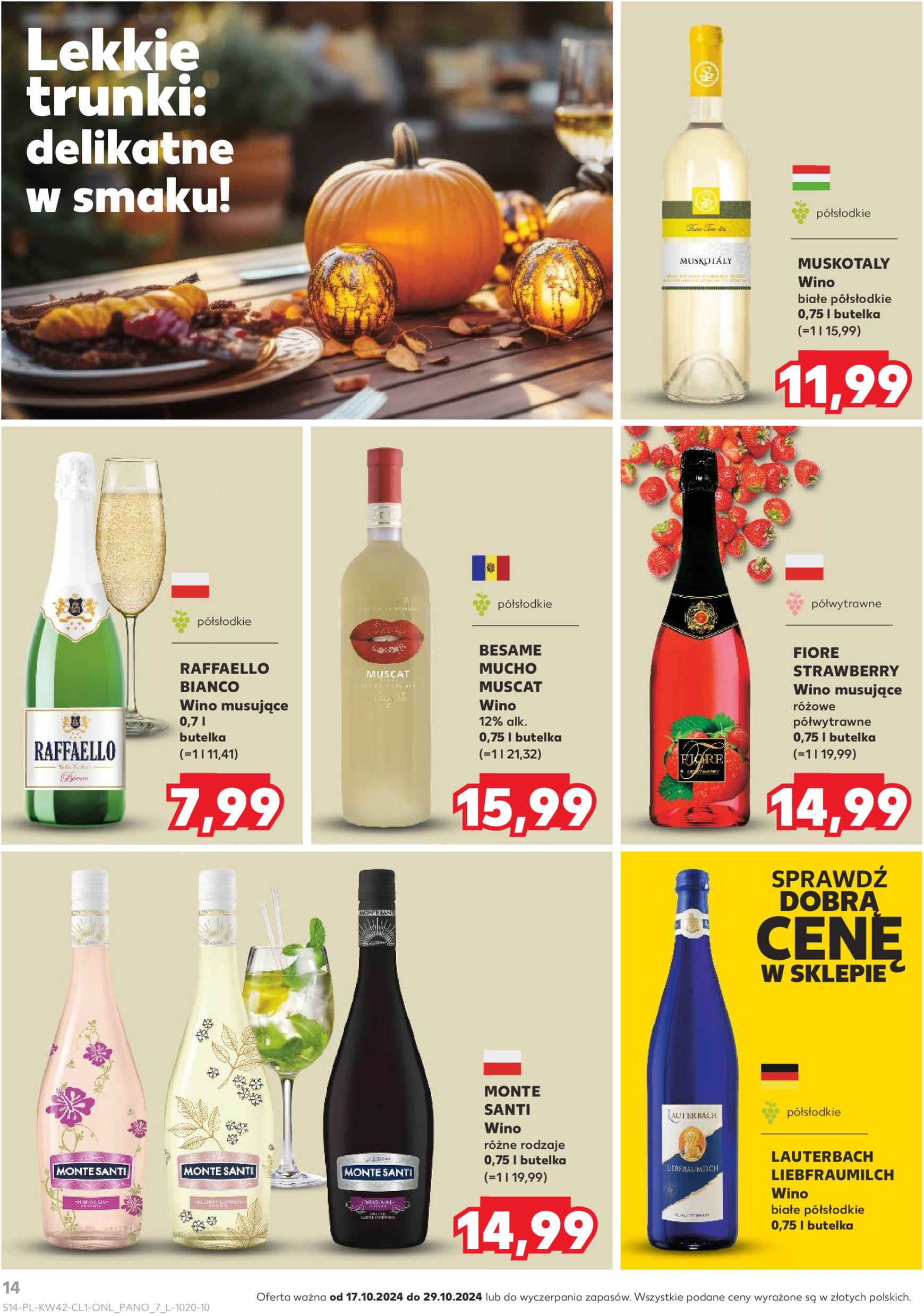 kaufland - Kaufland - Barek gazetka ważna od 17.10. - 29.10. - page: 14