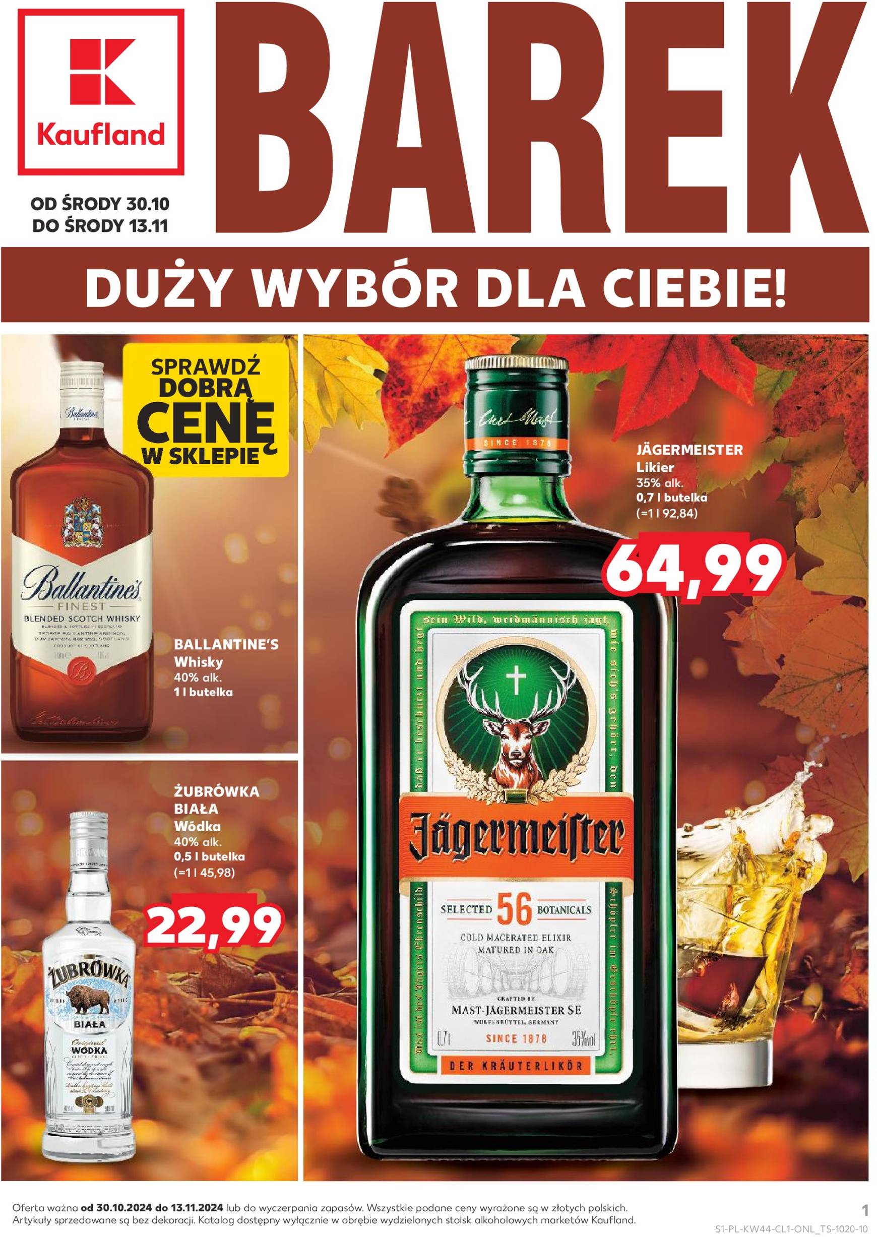 kaufland - Kaufland - Barek gazetka ważna od 30.10. - 13.11.