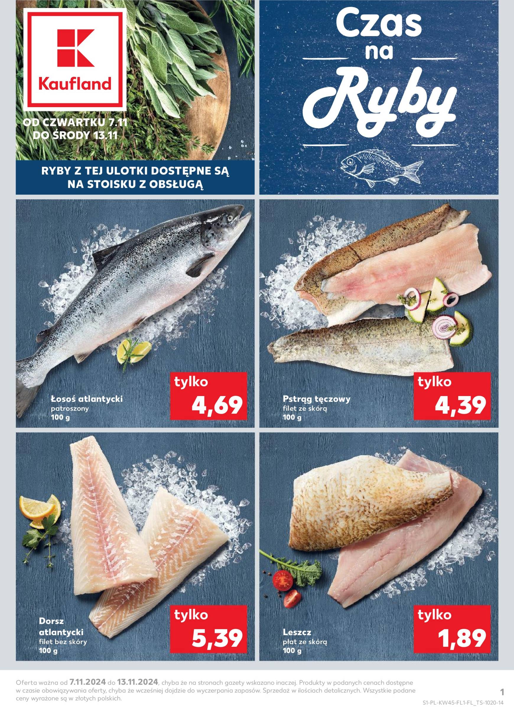 kaufland - Kaufland - Czas na Ryby gazetka ważna od 07.11. - 13.11.