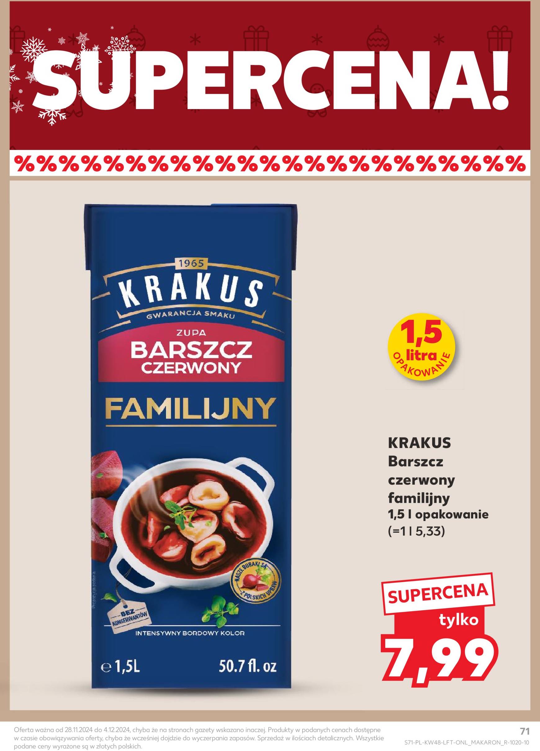 kaufland - Kaufland gazetka ważna od 28.11. - 04.12. - page: 71