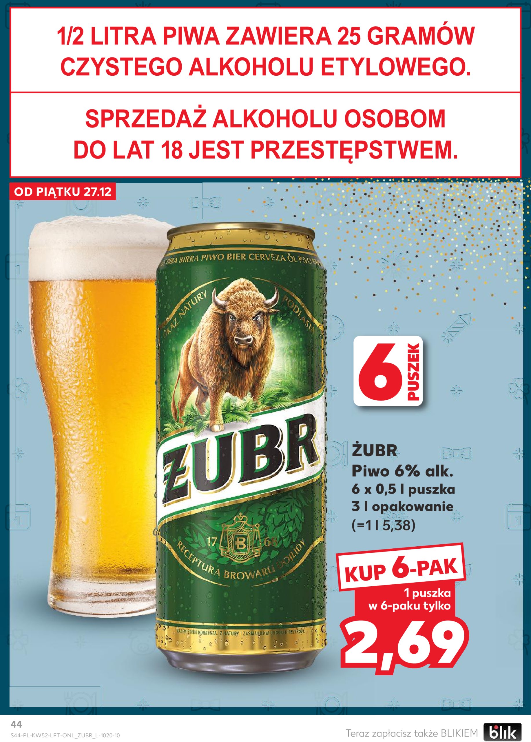 kaufland - Kaufland gazetka ważna od 27.12. - 31.12. - page: 44