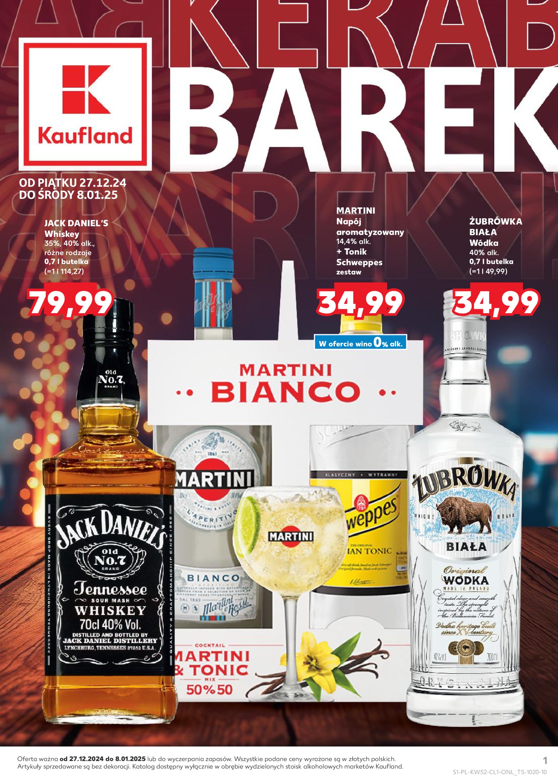 kaufland - Kaufland - Barek gazetka ważna od 27.12. - 08.01.