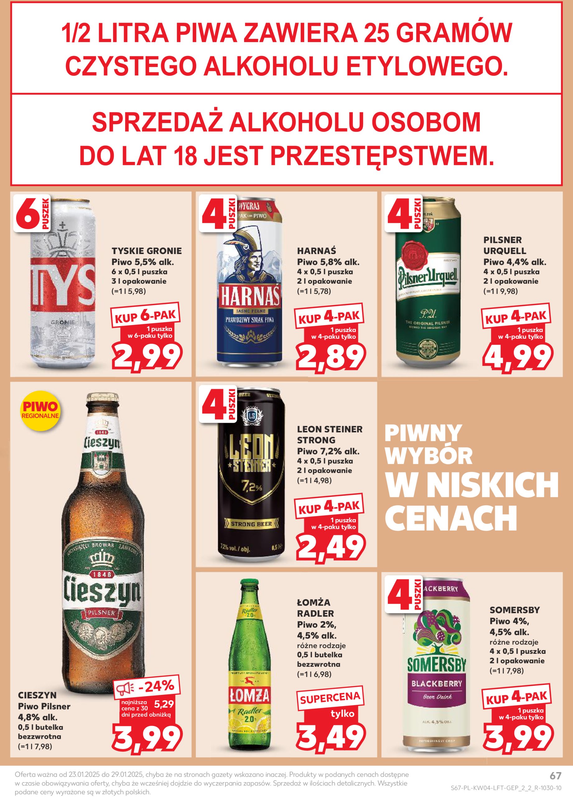 kaufland - Kaufland gazetka ważna od 23.01. - 29.01. - page: 67