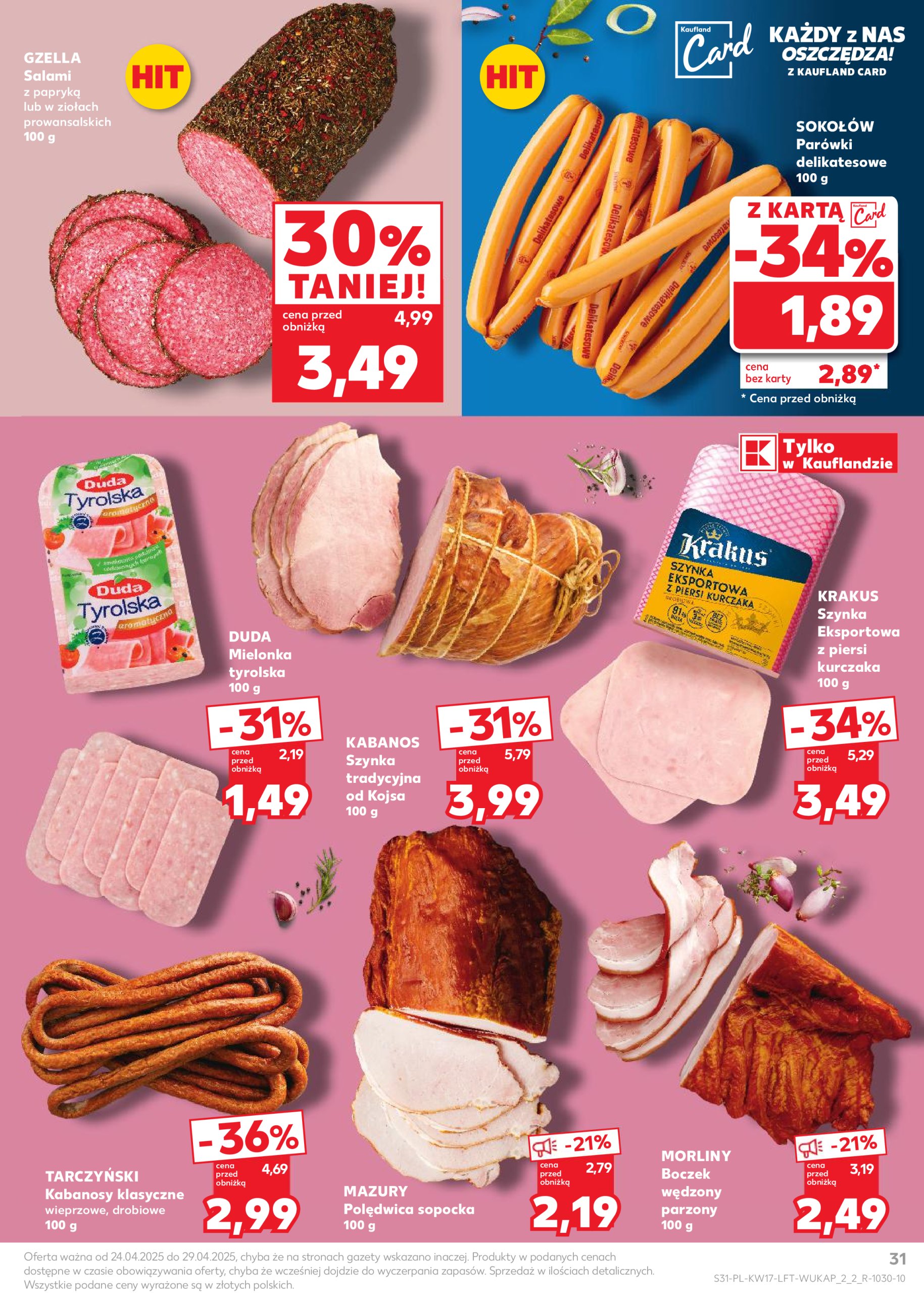kaufland - Kaufland gazetka ważna od 24.04. - 29.04. - page: 31 kaufland - Kaufland gazetka ważna od 24.04. - 29.04. - page: 31