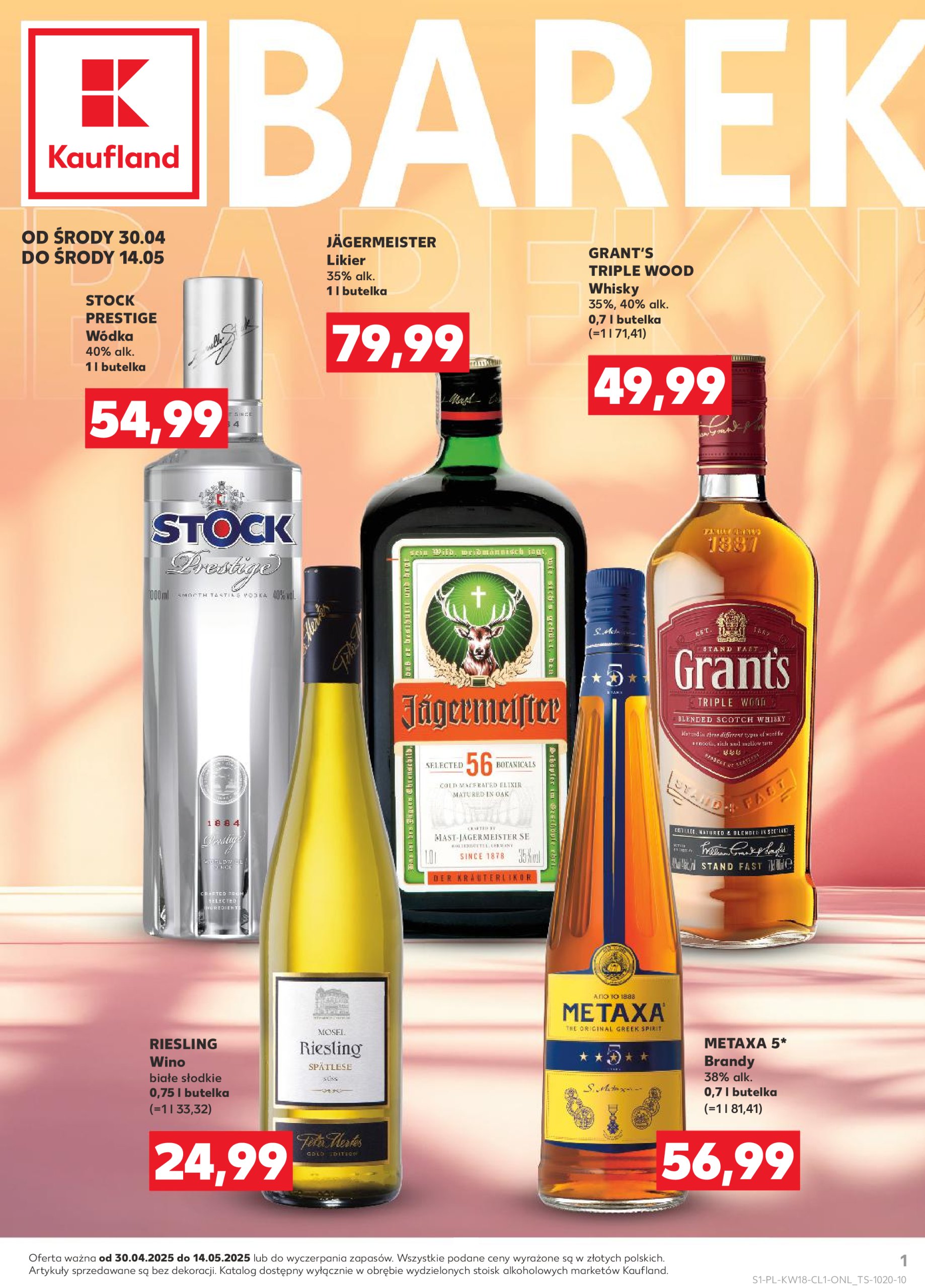 kaufland - Kaufland - Barek gazetka ważna od 30.04. - 14.05.