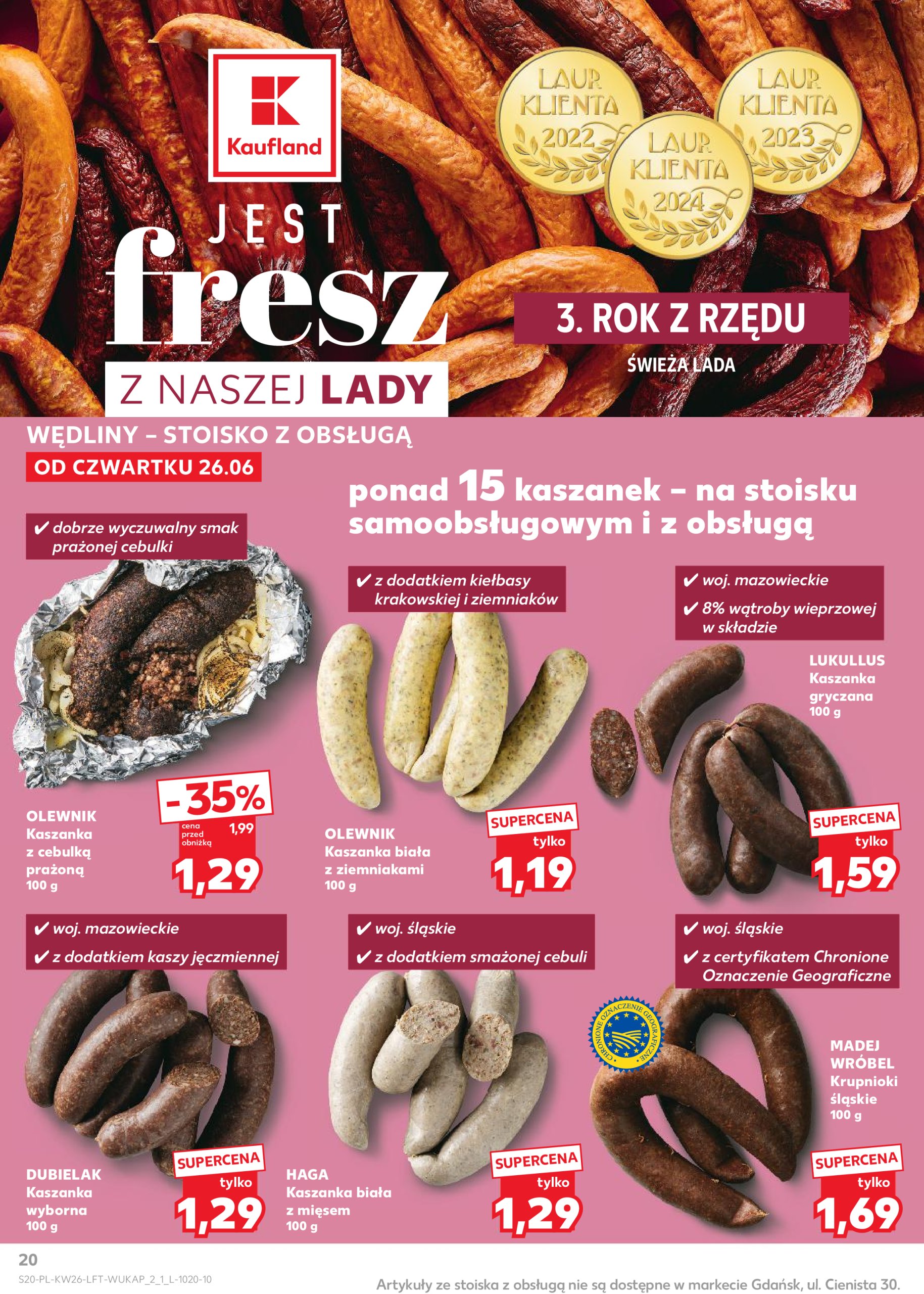 kaufland - Gazetka Kaufland ważna od 26.06. - 02.07. - page: 20 kaufland - Gazetka Kaufland ważna od 26.06. - 02.07. - page: 20