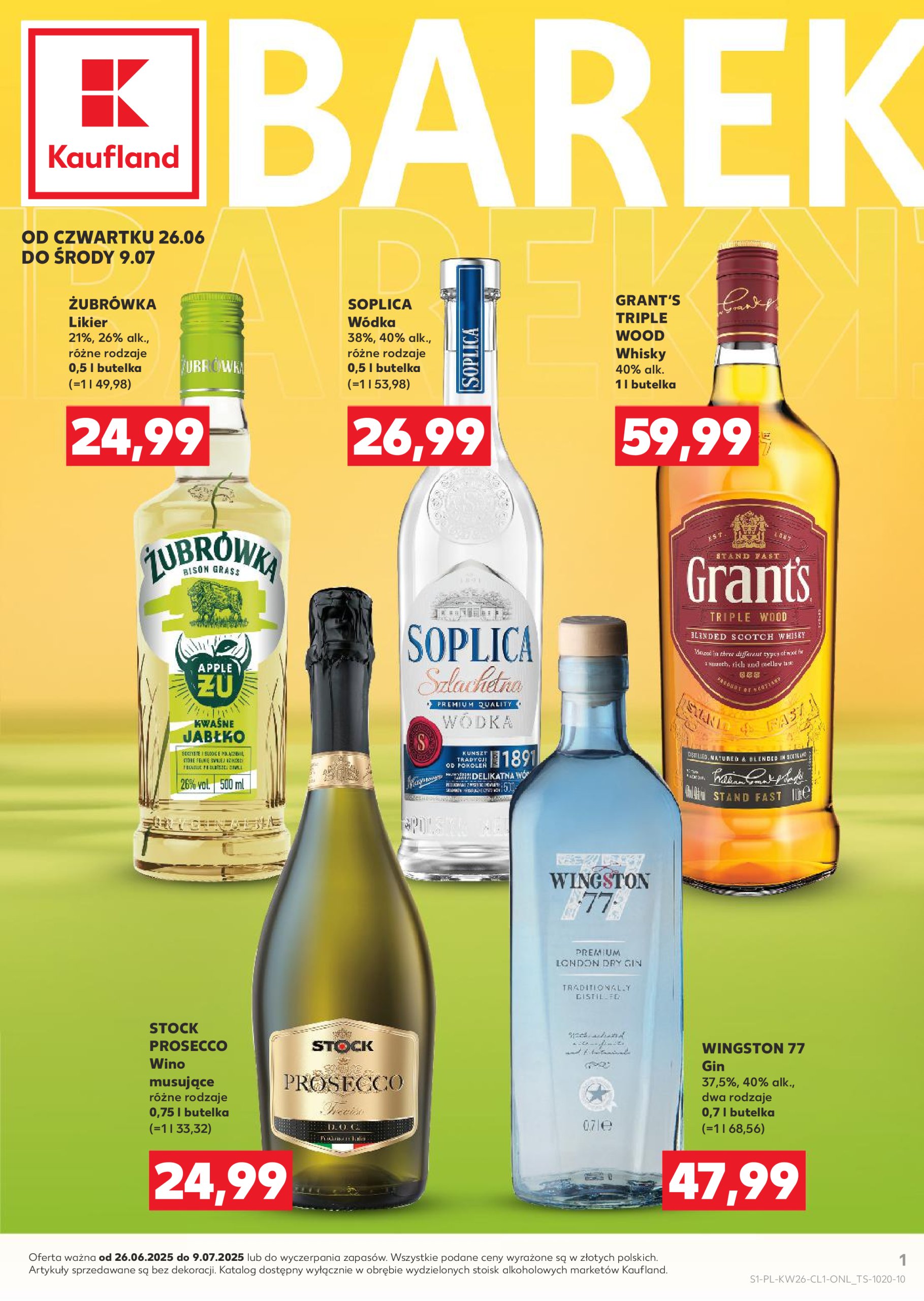 kaufland - Gazetka Kaufland - Barek ważna od 26.06. - 09.07.