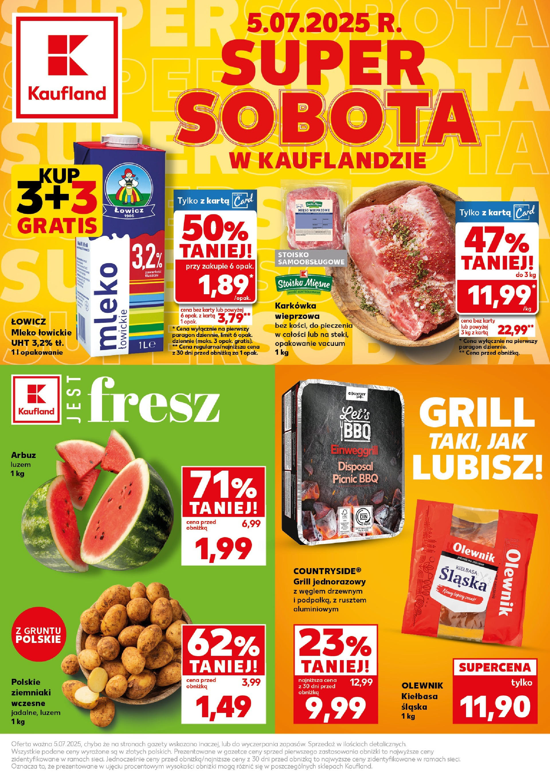 kaufland - Gazetka Kaufland - Super Sobota ważna od 03.07. - 05.07.