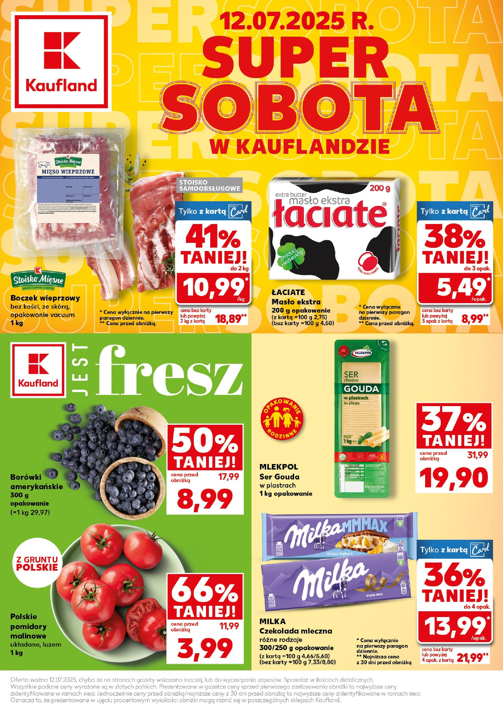 kaufland - Gazetka Kaufland - Super sobota ważna od 12.07. - 12.07.
