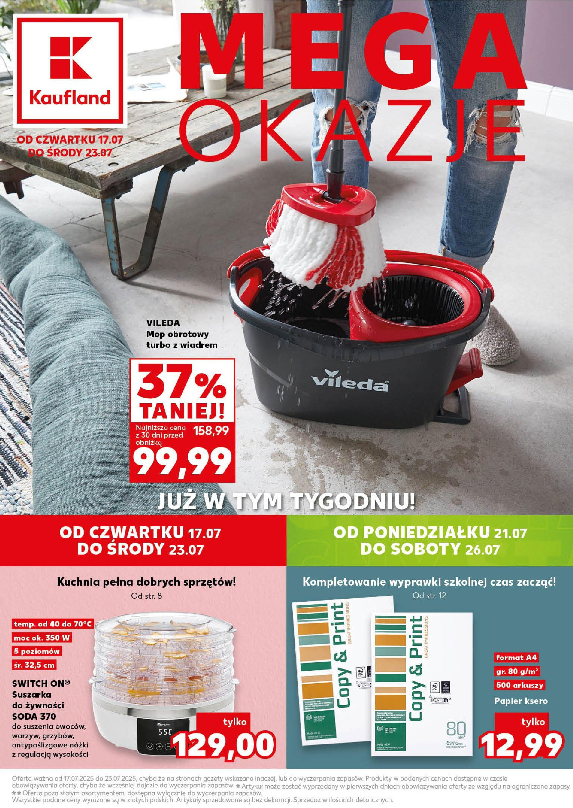 kaufland - Gazetka Kaufland - Mega okazje ważna od 17.07. - 23.07.