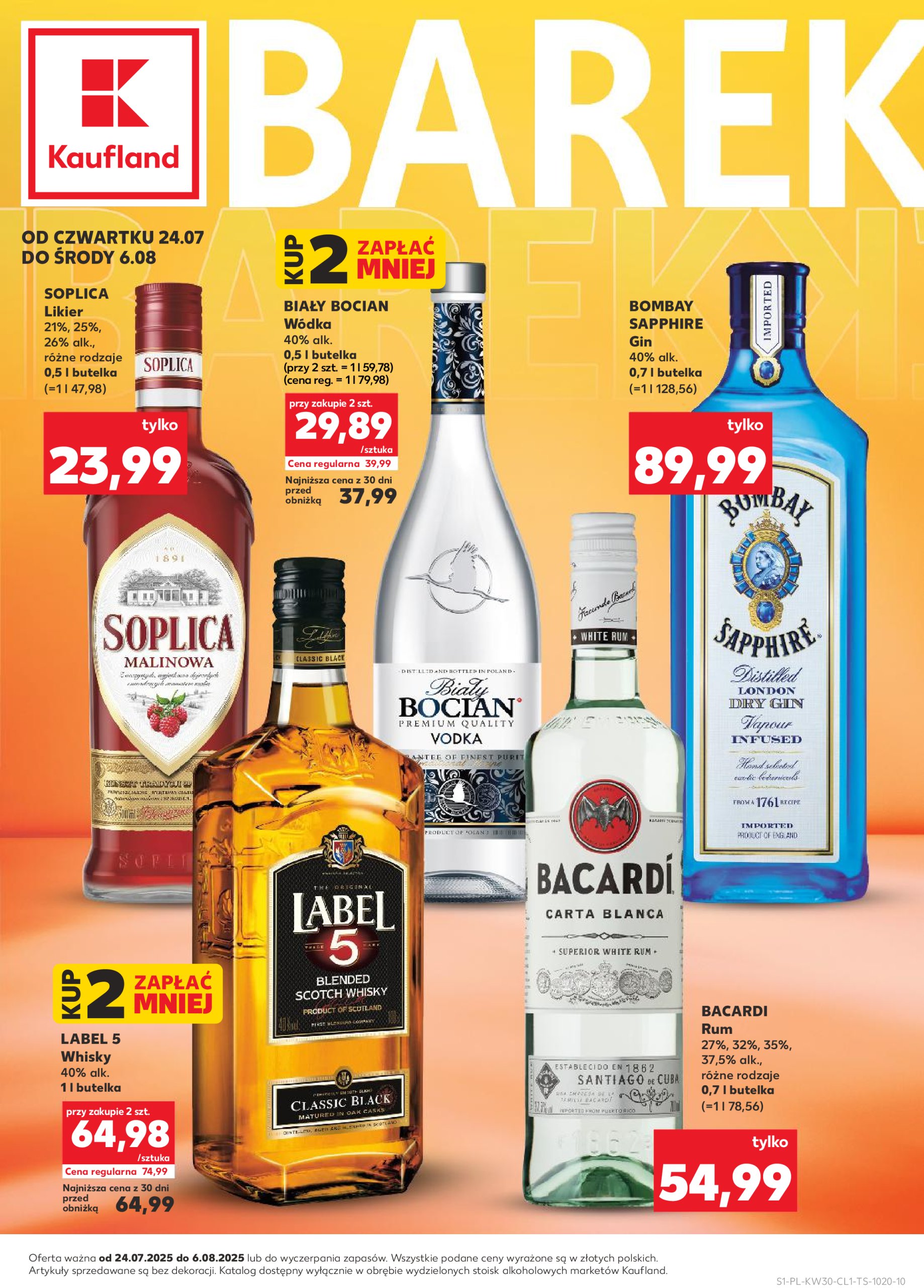kaufland - Gazetka Kaufland - Barek ważna od 24.07. - 06.08.