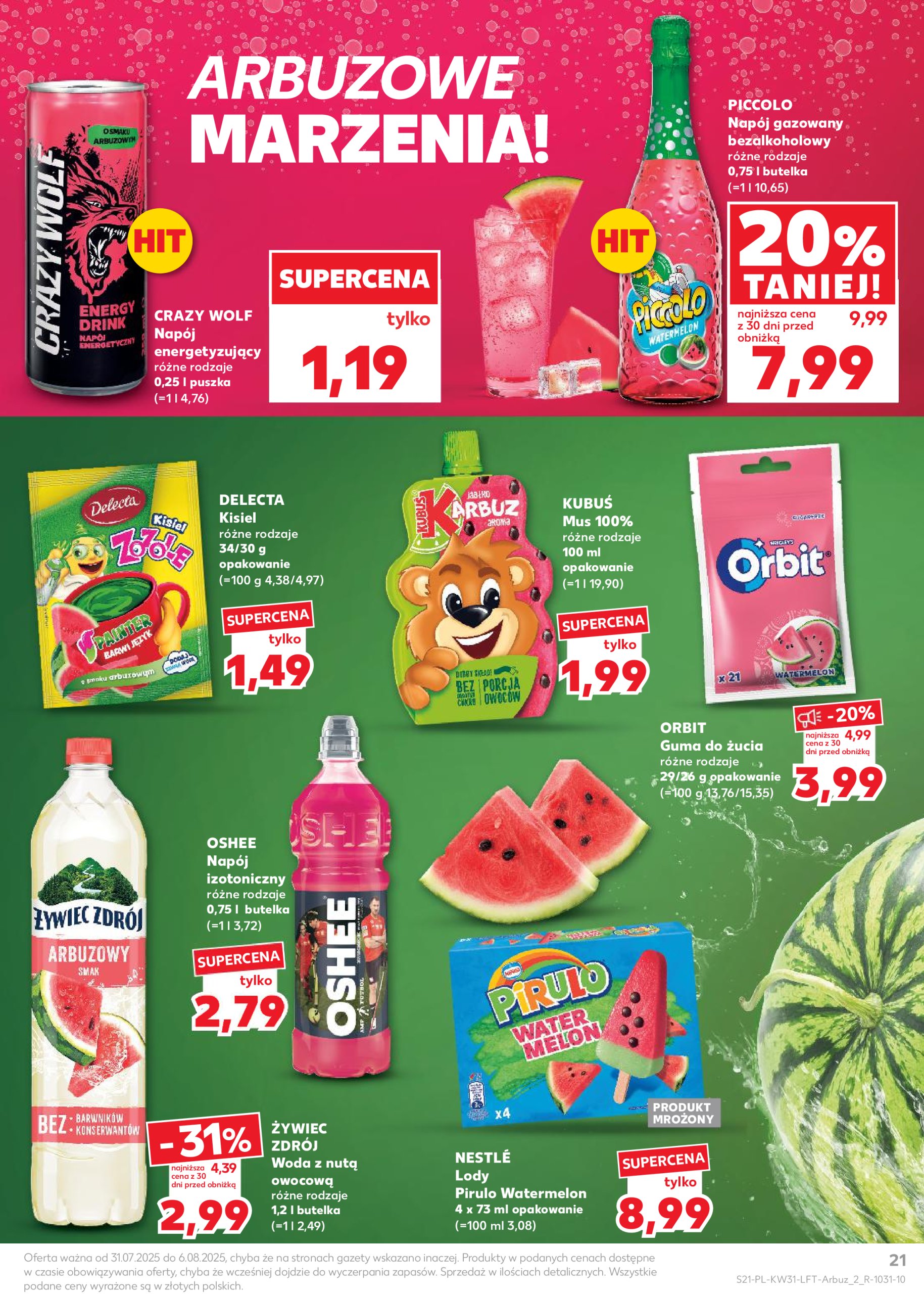 kaufland - Gazetka Kaufland ważna od 31.07. - 06.08. - page: 21 kaufland - Gazetka Kaufland ważna od 31.07. - 06.08. - page: 21