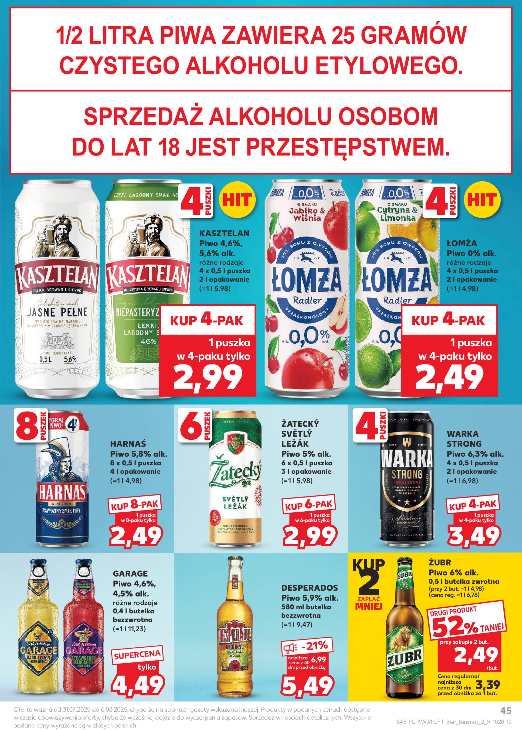 kaufland - Gazetka Kaufland ważna od 31.07. - 06.08. - page: 45 kaufland - Gazetka Kaufland ważna od 31.07. - 06.08. - page: 45