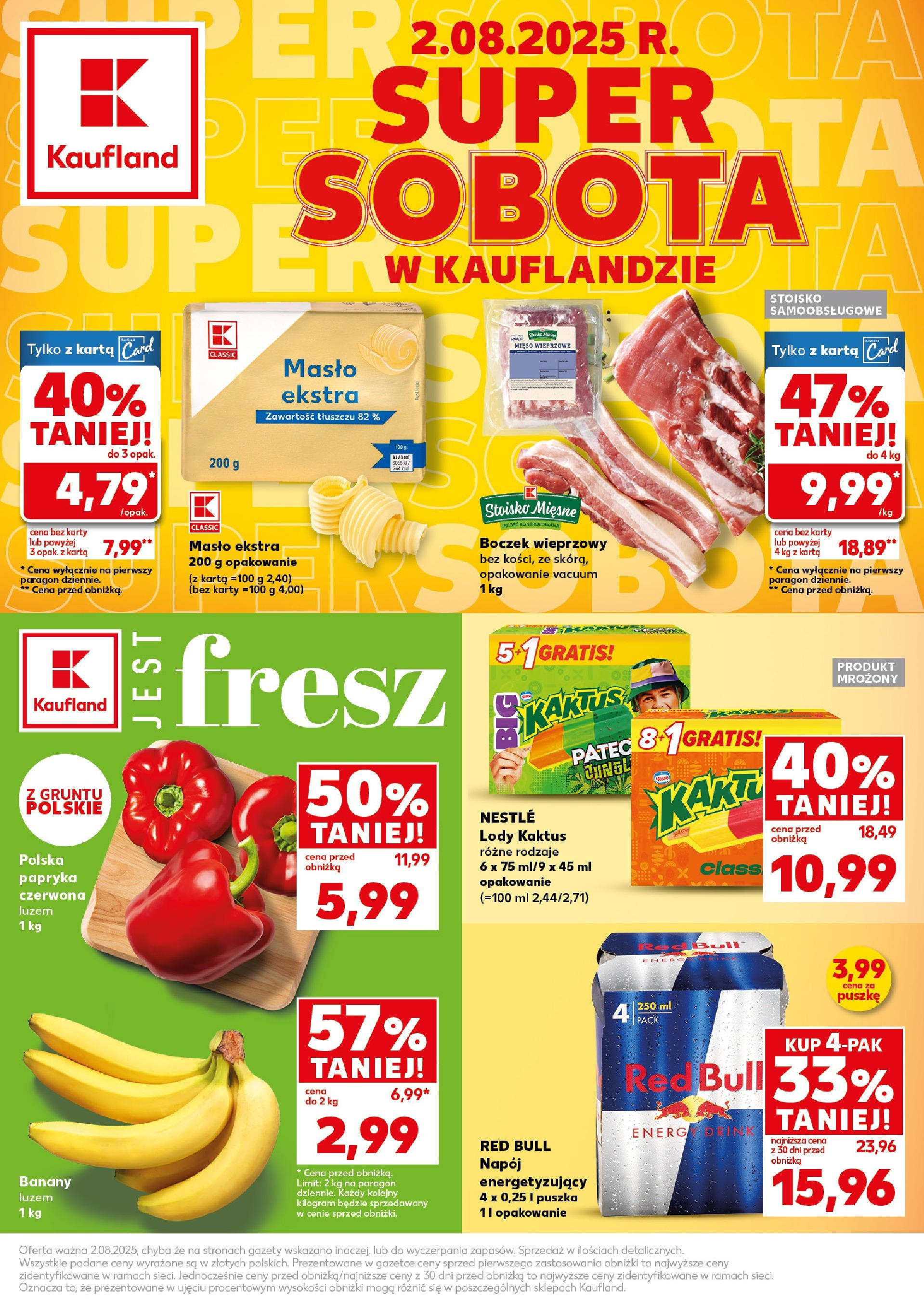 kaufland - Gazetka Kaufland - Super Sobota - ważna od 02.08. do 02.08.