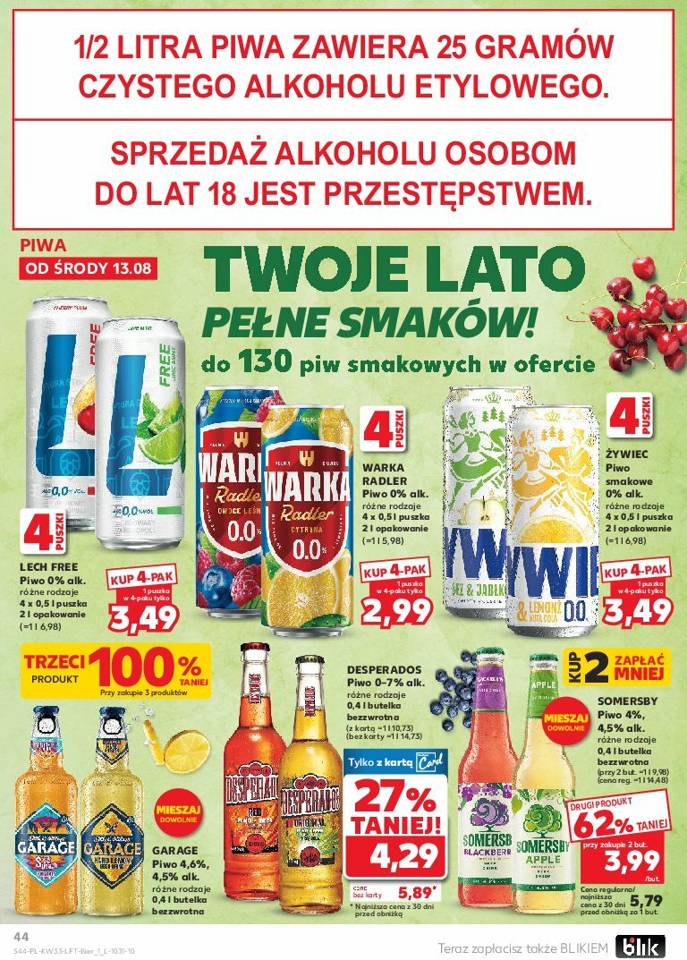 kaufland - Gazetka Kaufland - ważna od 13.08. do 20.08. - page: 44