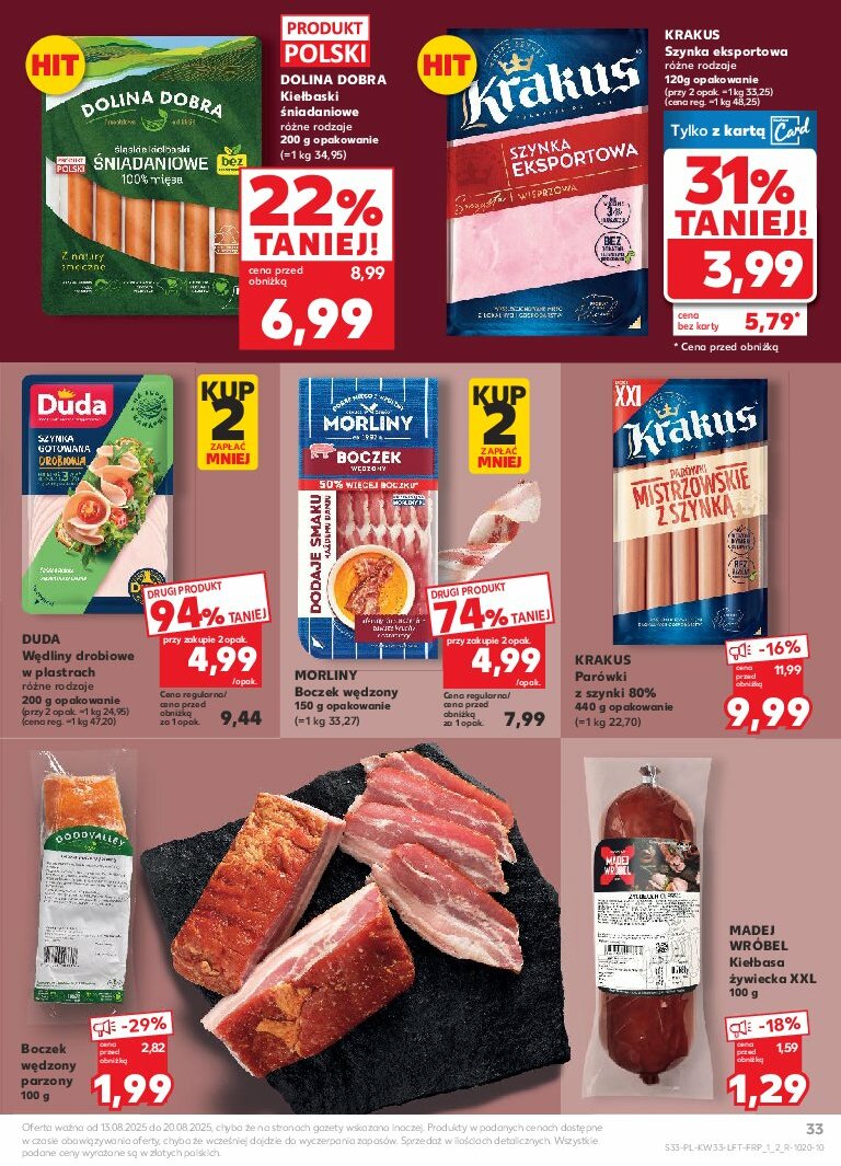 kaufland - Gazetka Kaufland - ważna od 13.08. do 20.08. - page: 33