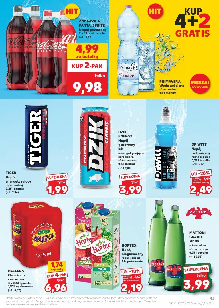 kaufland - Gazetka Kaufland - ważna od 13.08. do 20.08. - page: 43
