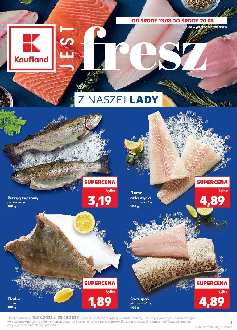 kaufland - Gazetka Kaufland - Fresz - ważna od 13.08. do 20.08.