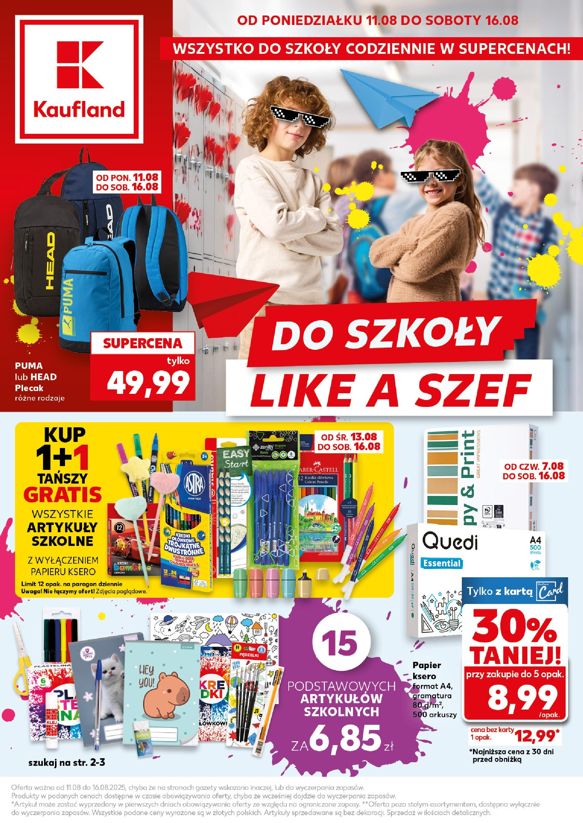 kaufland - Gazetka Kaufland - Szkola - ważna od 11.08. do 16.08.