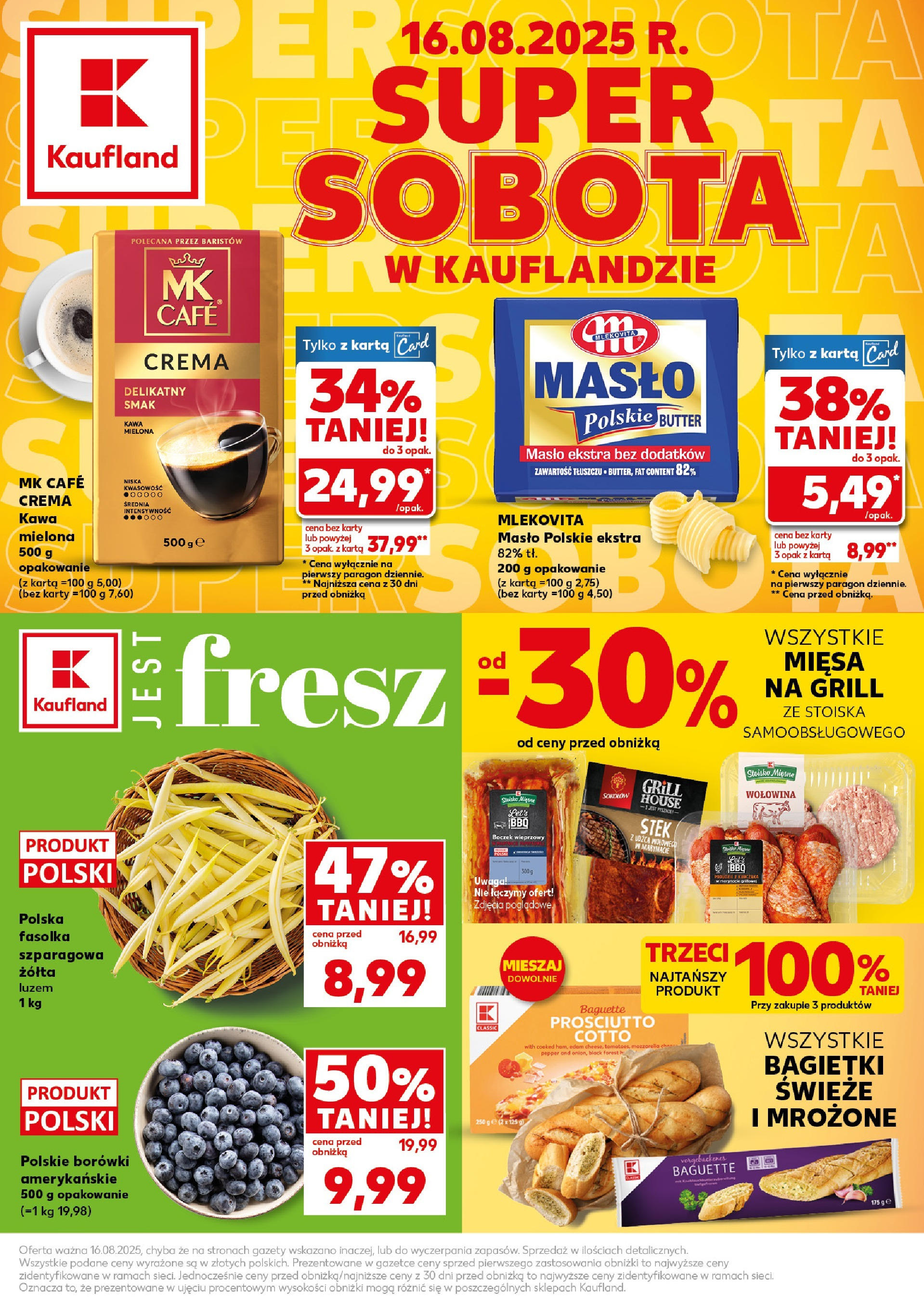 kaufland - Gazetka Kaufland - Super Sobota - ważna od 16.08. do 16.08.