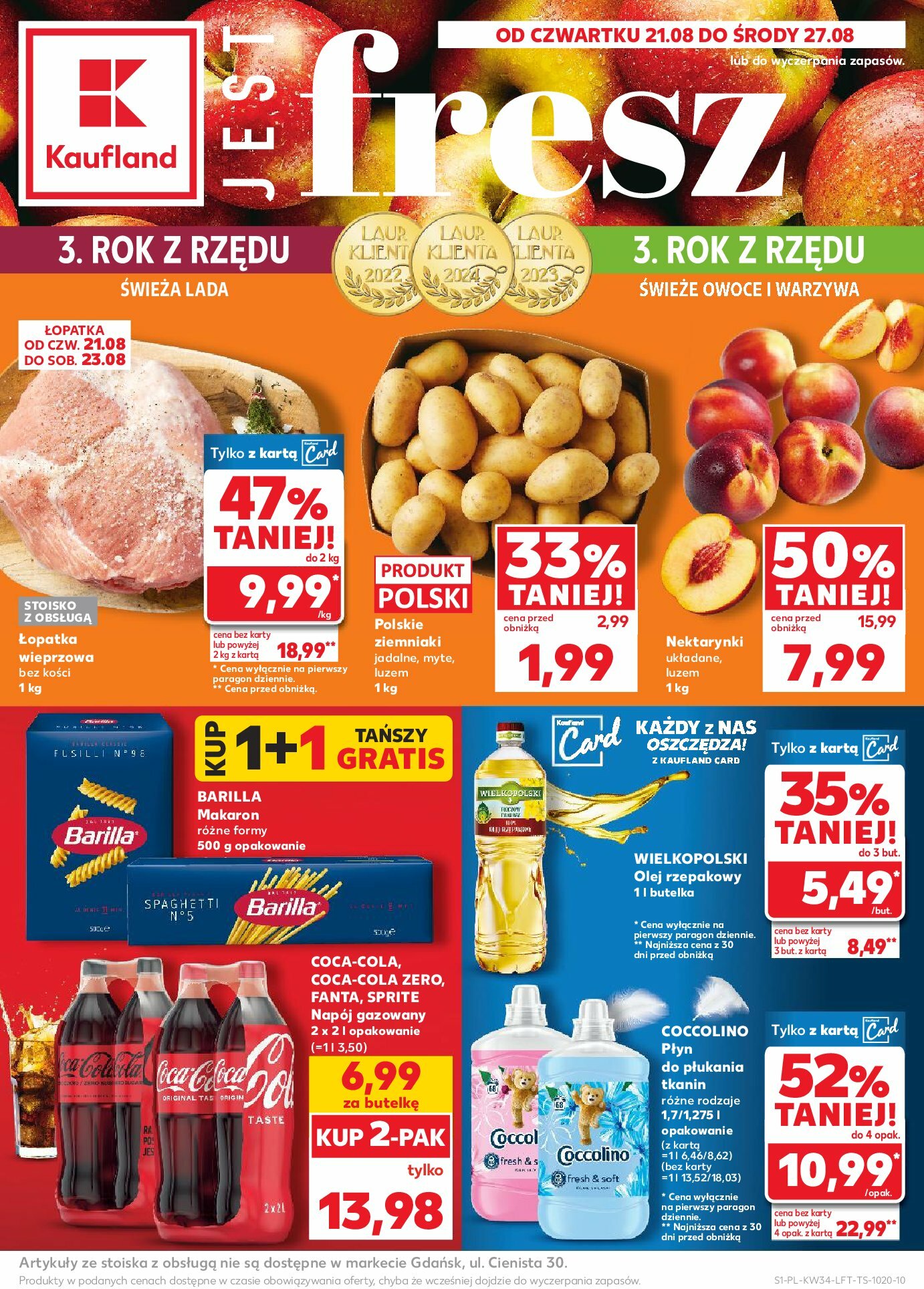 kaufland - Gazetka Kaufland - ważna od 21.08. do 27.08.