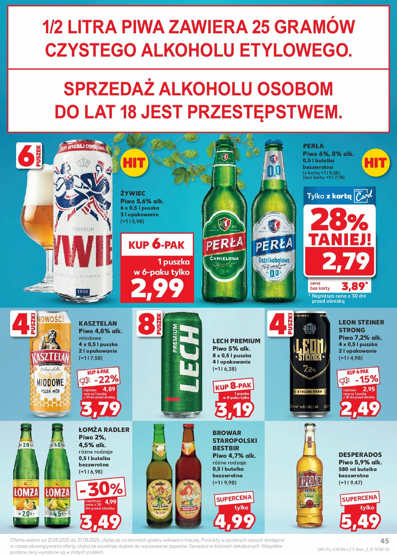 kaufland - Gazetka Kaufland - ważna od 21.08. do 27.08. - page: 45