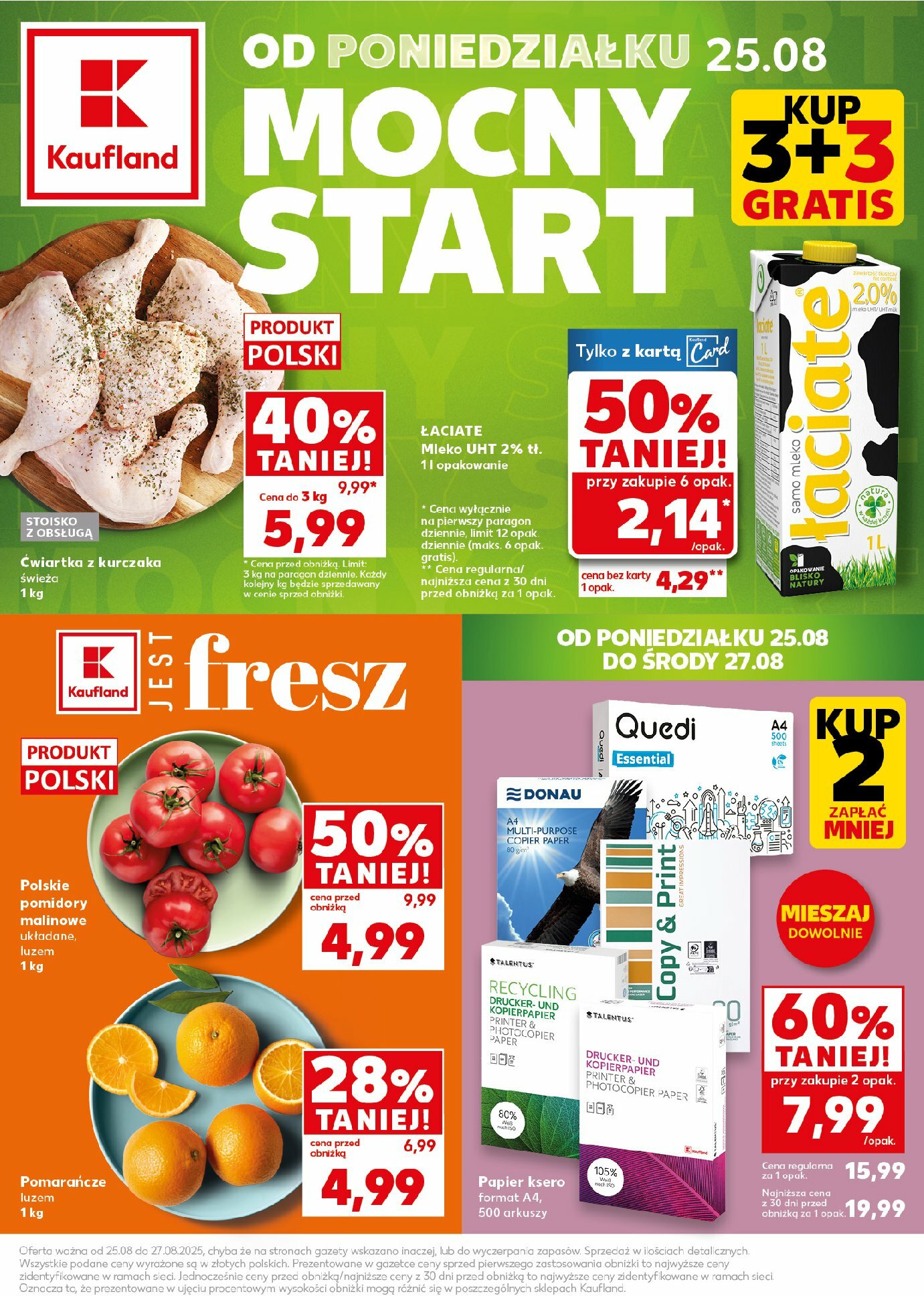 kaufland - Gazetka Kaufland - Mocny start - ważna od 25.08. do 27.08.