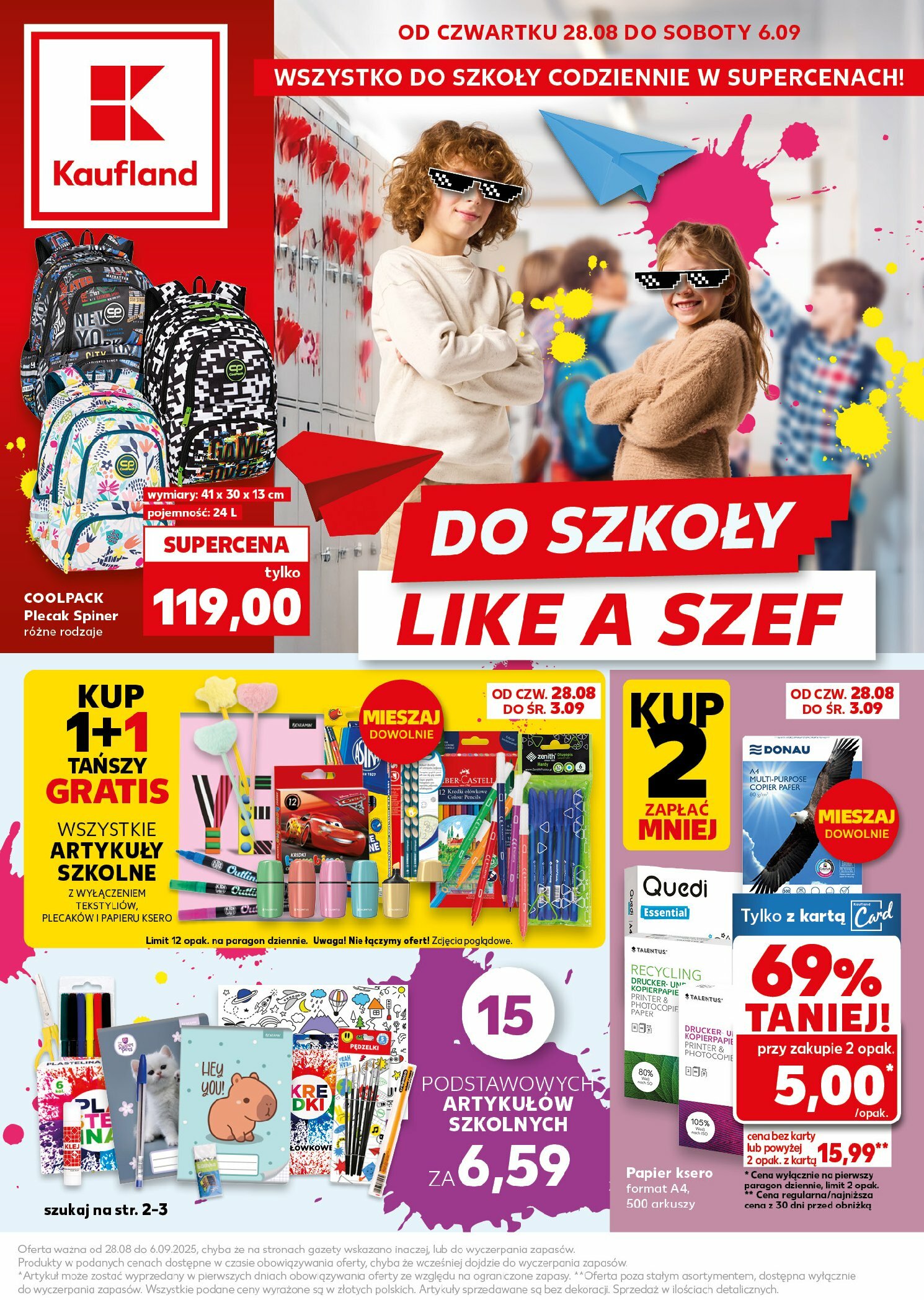 kaufland - Gazetka Kaufland - Szkoła - ważna od 28.08. do 06.09. - page: 1