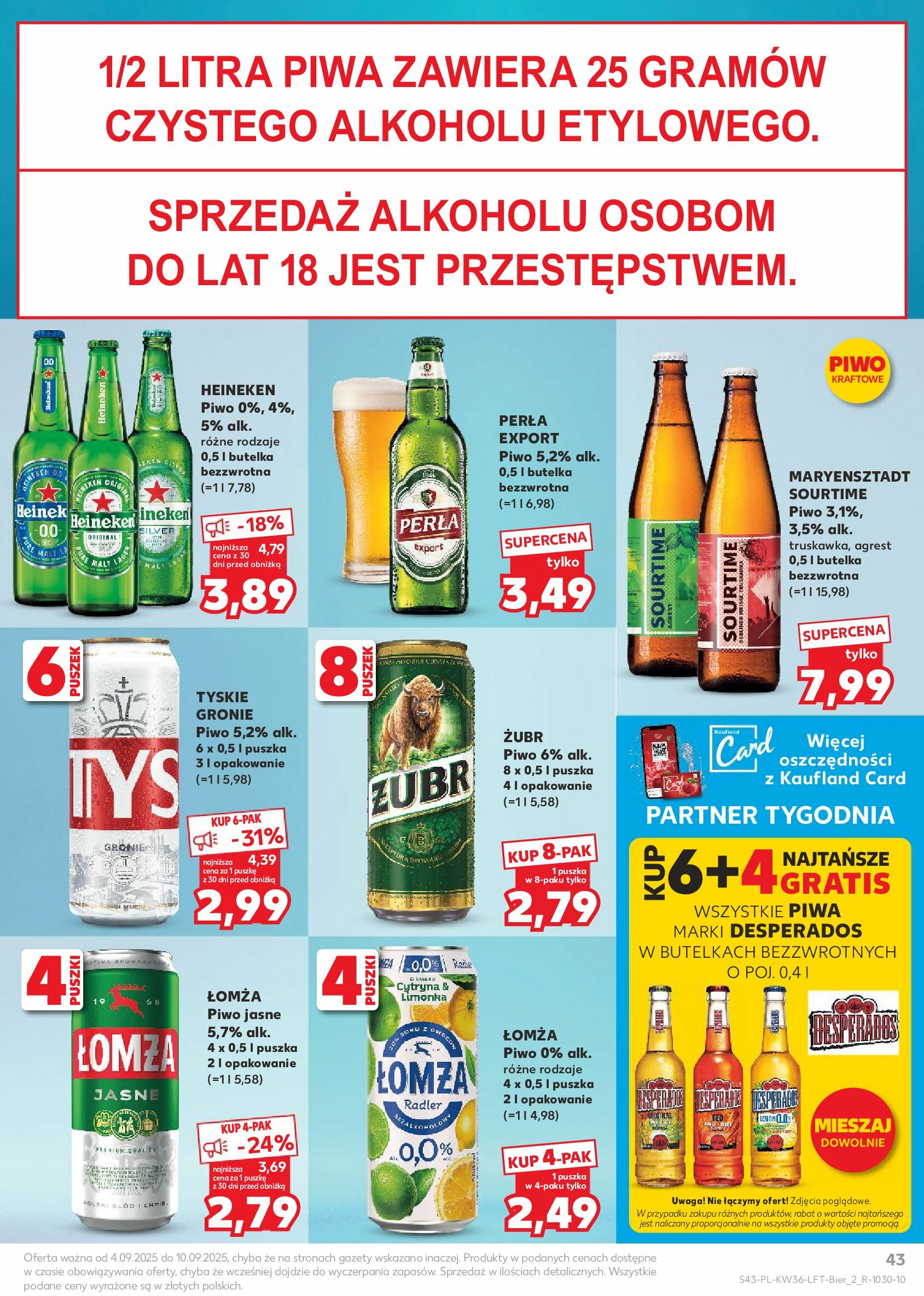 kaufland - Gazetka Kaufland - ważna od 04.09. do 10.09. - page: 43 kaufland - Gazetka Kaufland - ważna od 04.09. do 10.09. - page: 43
