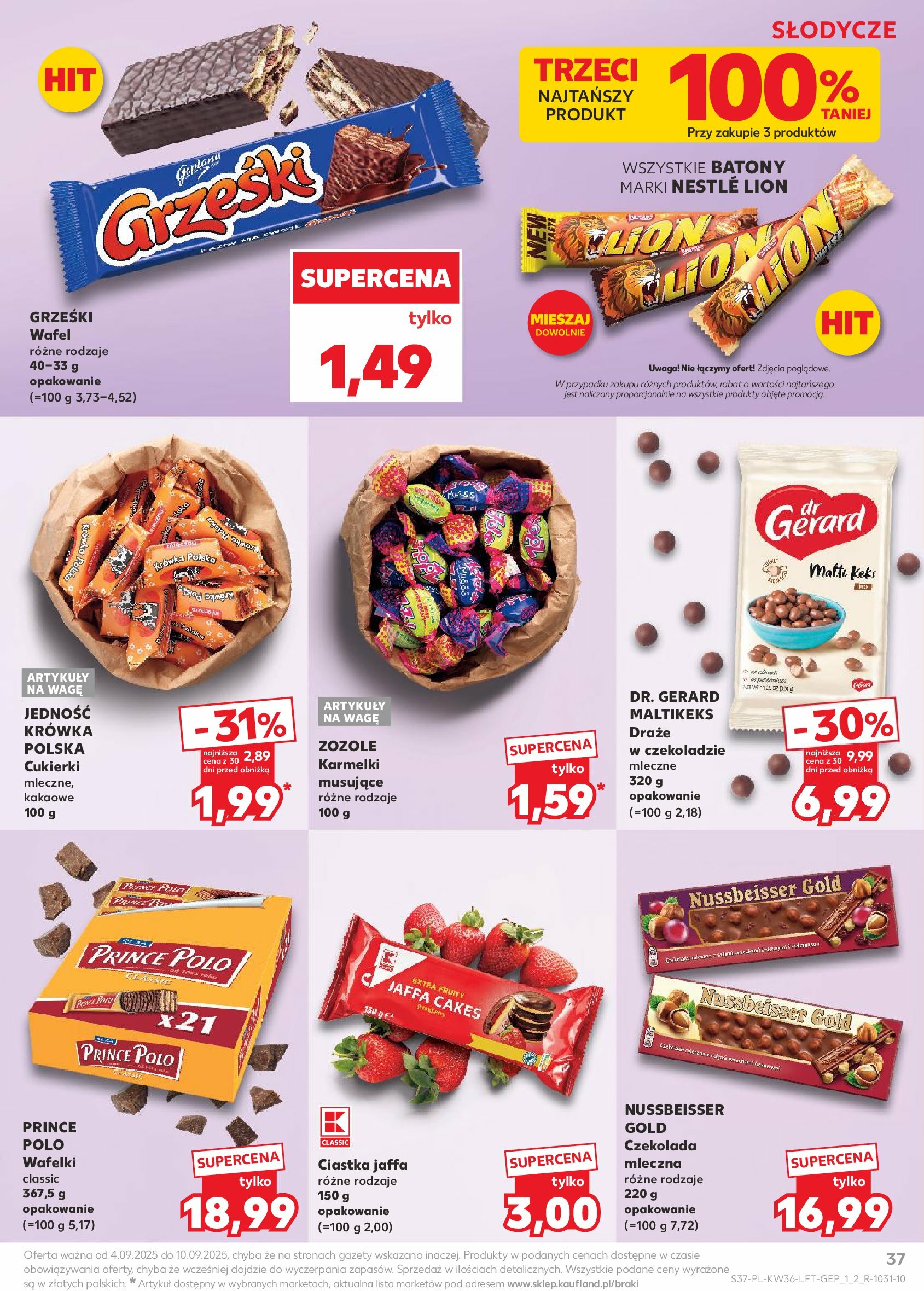 kaufland - Gazetka Kaufland - ważna od 04.09. do 10.09. - page: 37 kaufland - Gazetka Kaufland - ważna od 04.09. do 10.09. - page: 37