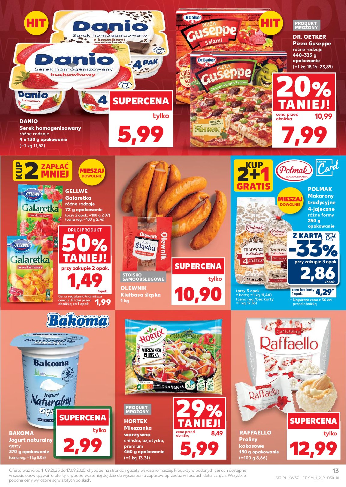 kaufland - Gazetka Kaufland - ważna od 11.09. do 17.09. - page: 13 kaufland - Gazetka Kaufland - ważna od 11.09. do 17.09. - page: 13