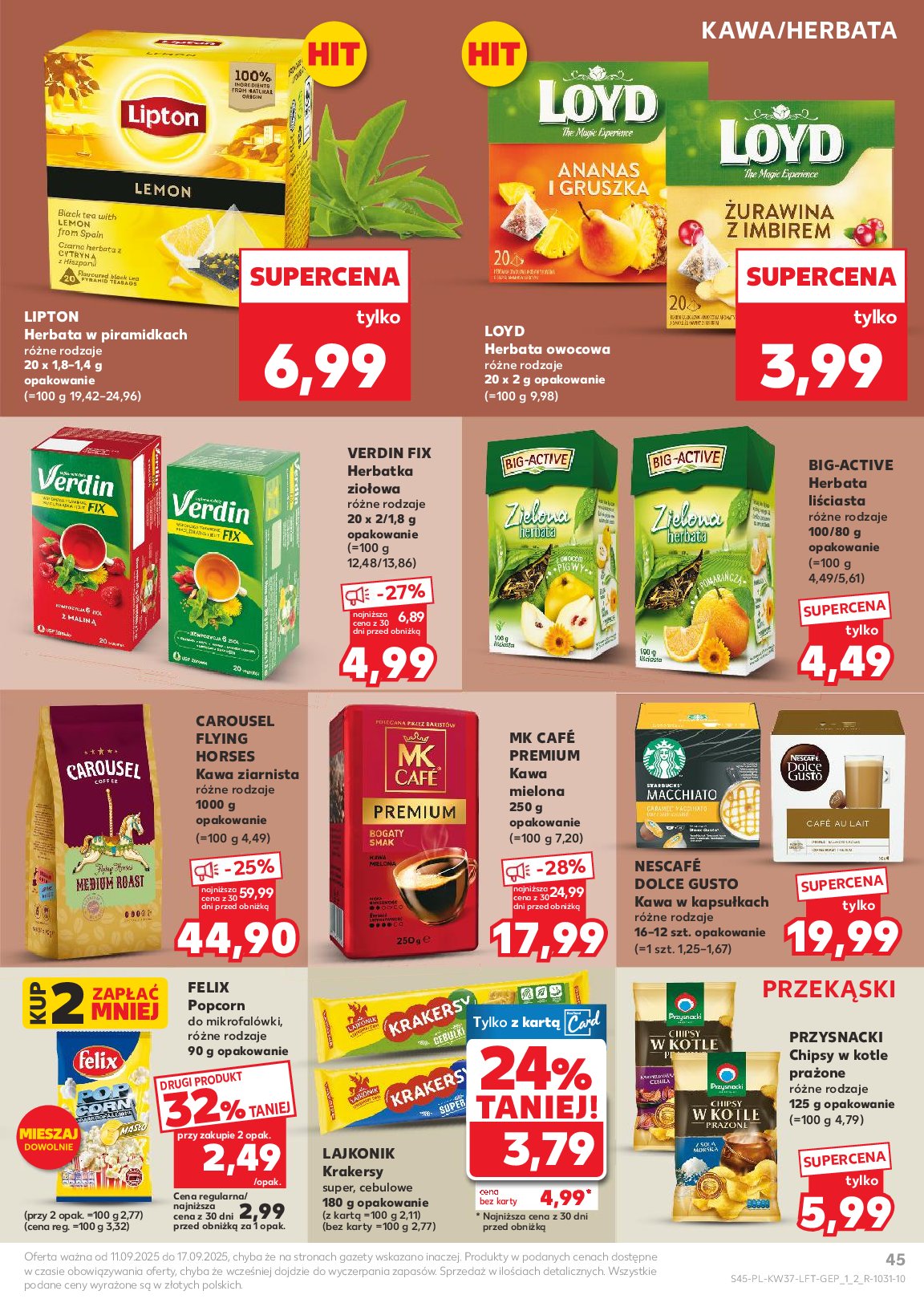 kaufland - Gazetka Kaufland - ważna od 11.09. do 17.09. - page: 45 kaufland - Gazetka Kaufland - ważna od 11.09. do 17.09. - page: 45