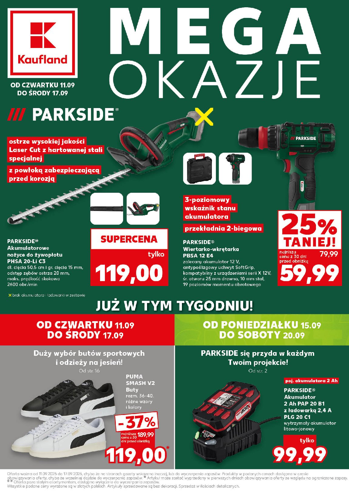 kaufland - Gazetka Kaufland - Mega Okazje - ważna od 11.09. do 17.09.