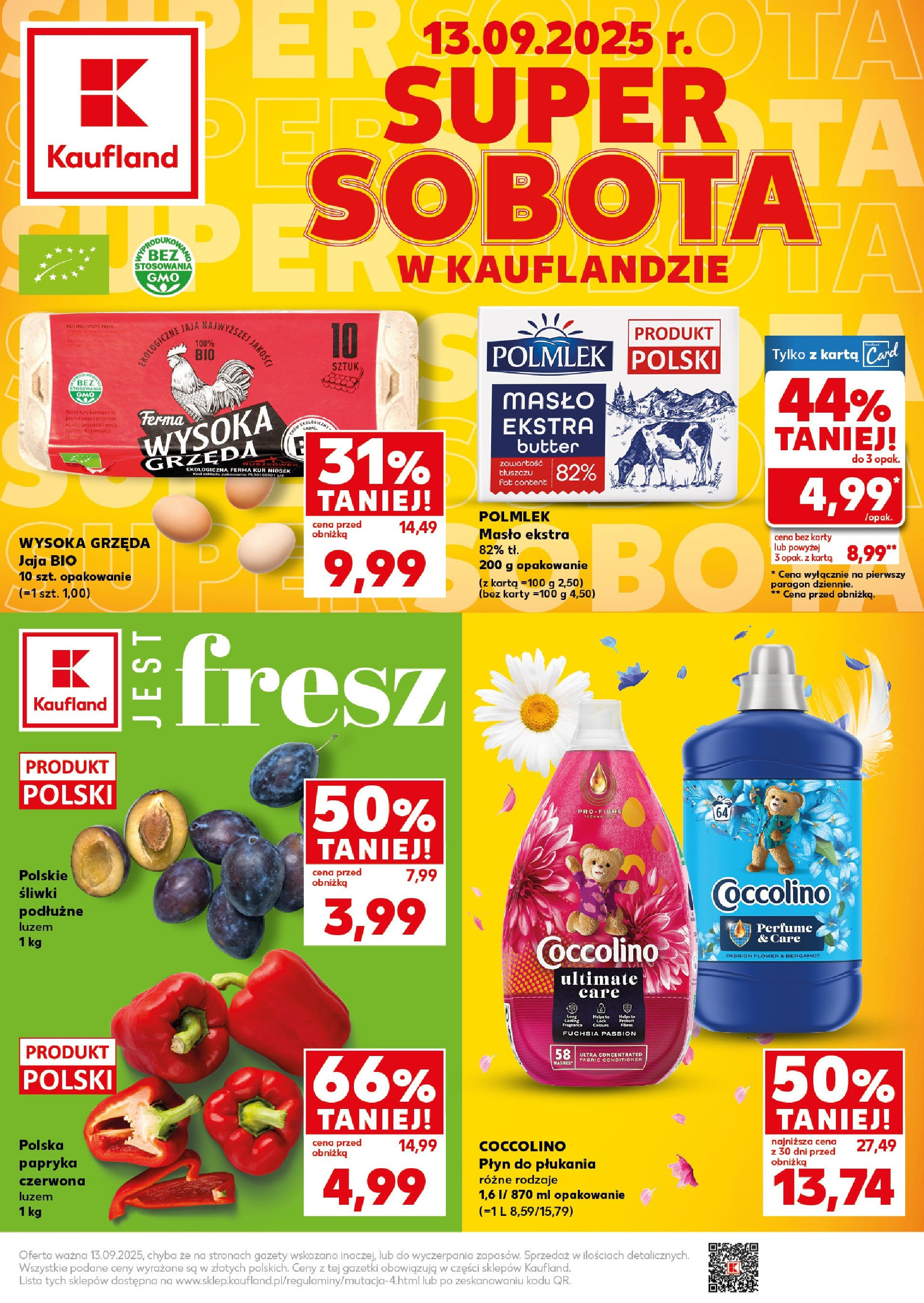 kaufland - Gazetka Kaufland - Super Sobota - ważna od 13.09. do 13.09.